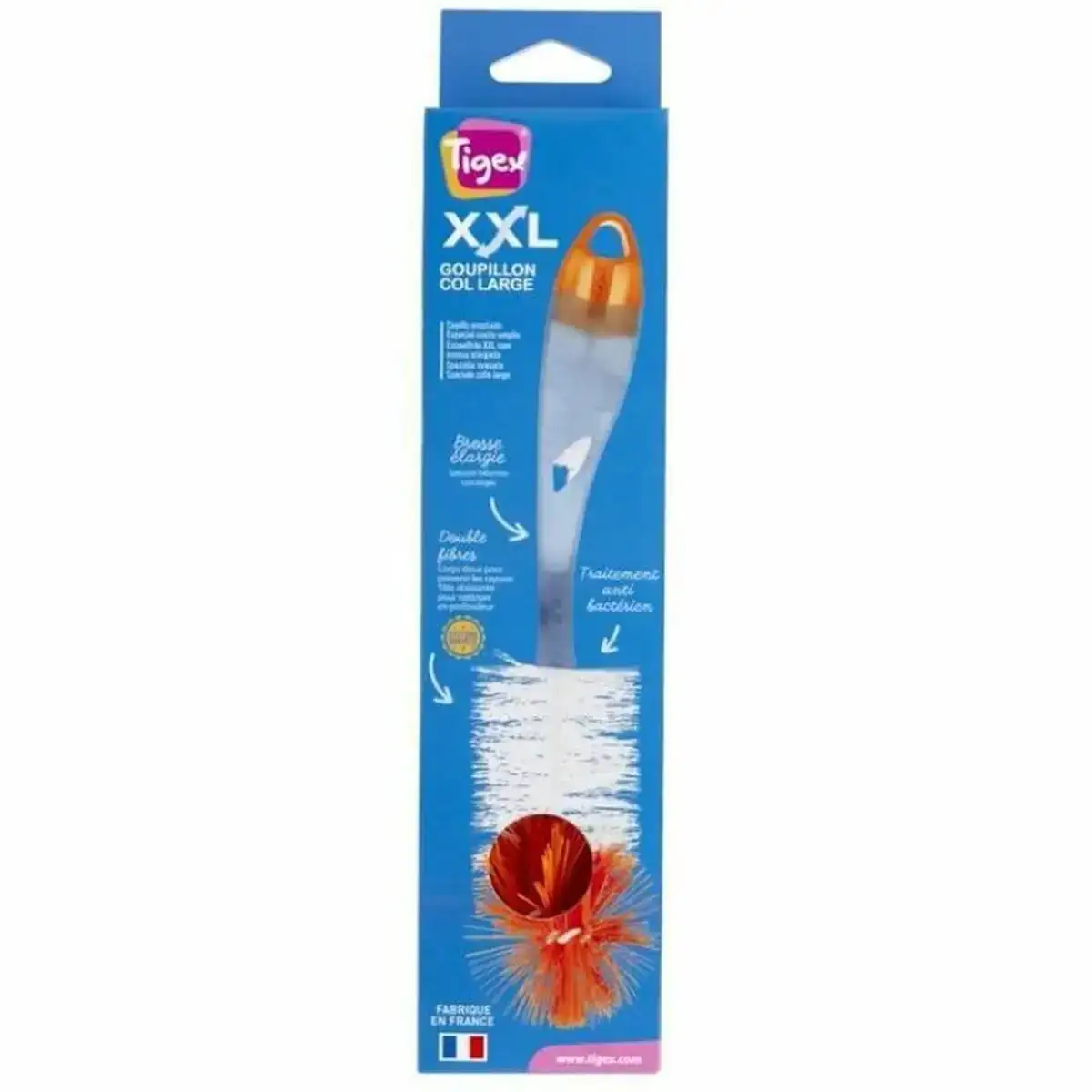Brosse de nettoyage biberon et tetine tigex xxl_6988. DIAYTAR COTE D'IVOIRE - L'Odyssée du Shopping à Votre Portée. Parcourez notre boutique en ligne et partez à la découverte d'articles qui rendront chaque jour spécial.
