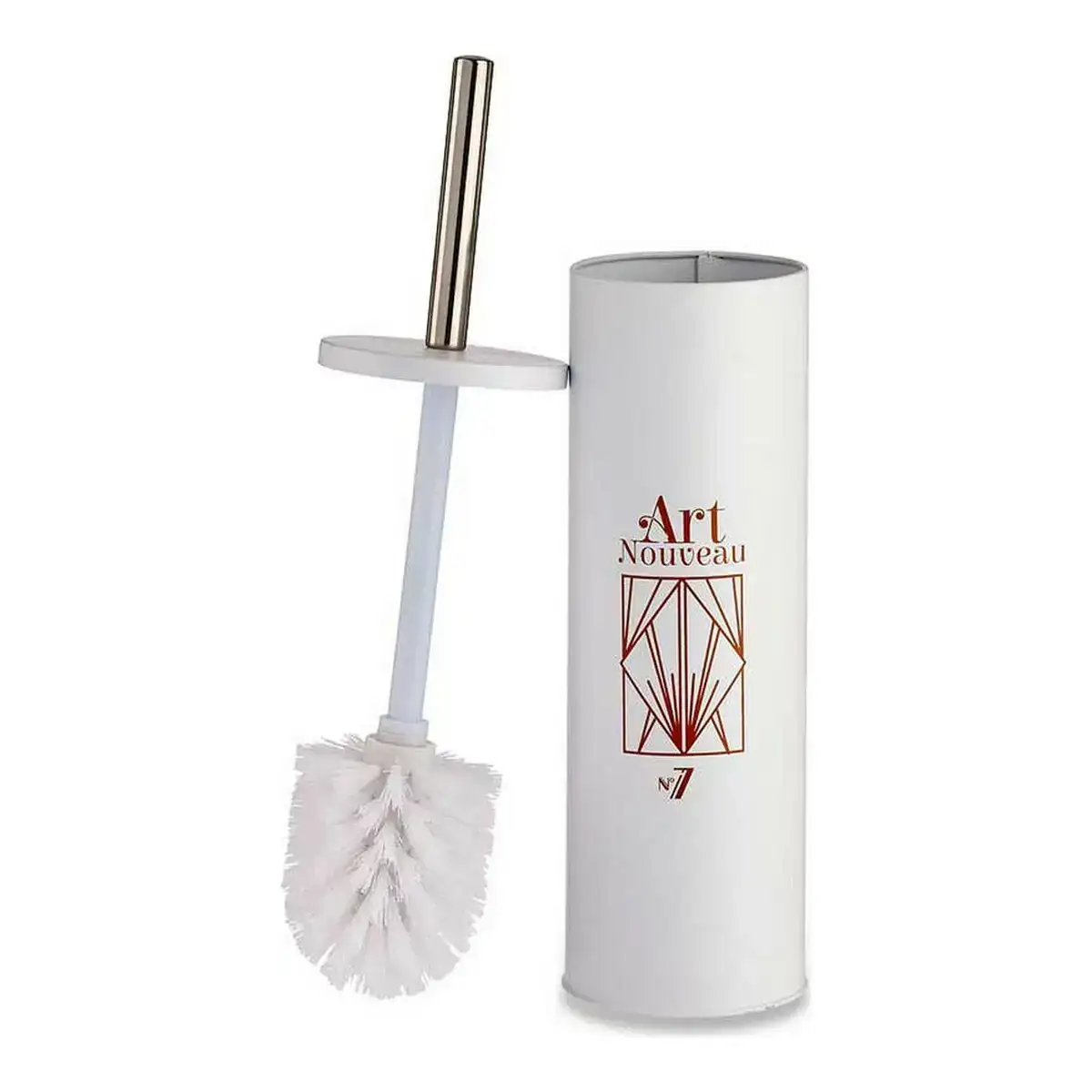 Brosse de salle de wc art nouveau acier plastique 9 5 x 37 5 x 9 5 cm _5042. DIAYTAR COTE D'IVOIRE - L'Art de Vivre l'Élégance Accessible. Parcourez notre gamme variée et choisissez des produits qui ajoutent une touche de sophistication à votre style.