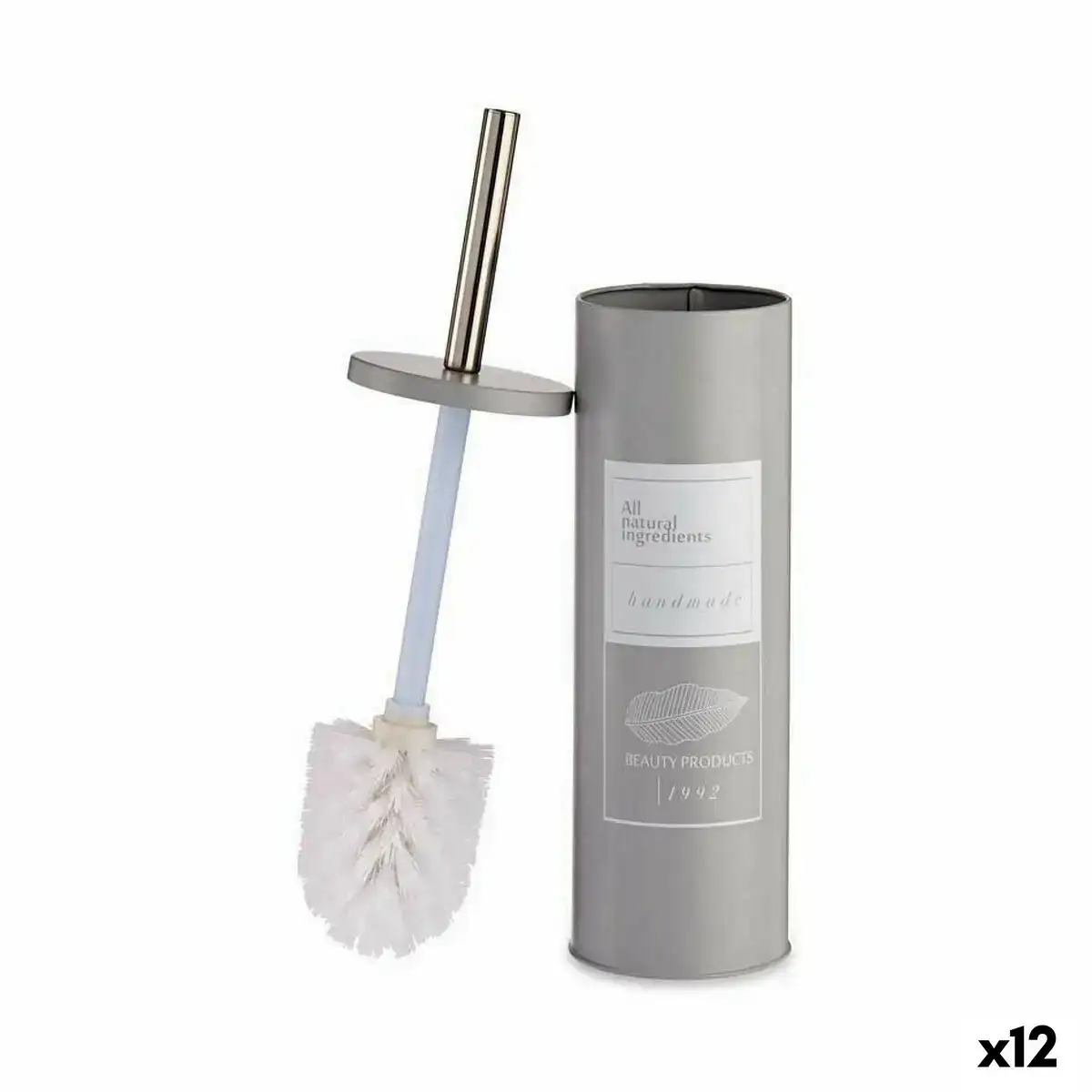 Brosse de salle de wc beauty products blanc gris acier plastique 9 5 x 37 5 x 9 5 cm 12 unites _9453. DIAYTAR COTE D'IVOIRE - Votre Destination pour un Shopping Unique. Parcourez notre catalogue et trouvez des articles qui expriment votre singularité et votre style.
