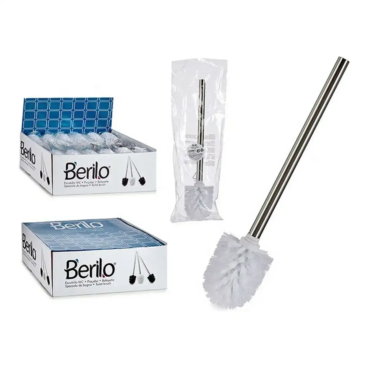 Brosse de salle de wc blanc argente acier inoxydable 8 x 35 5 x 8 cm_1139. DIAYTAR COTE D'IVOIRE - Où Chaque Produit est une Promesse de Qualité. Explorez notre boutique en ligne et choisissez des produits qui répondent à vos exigences élevées.
