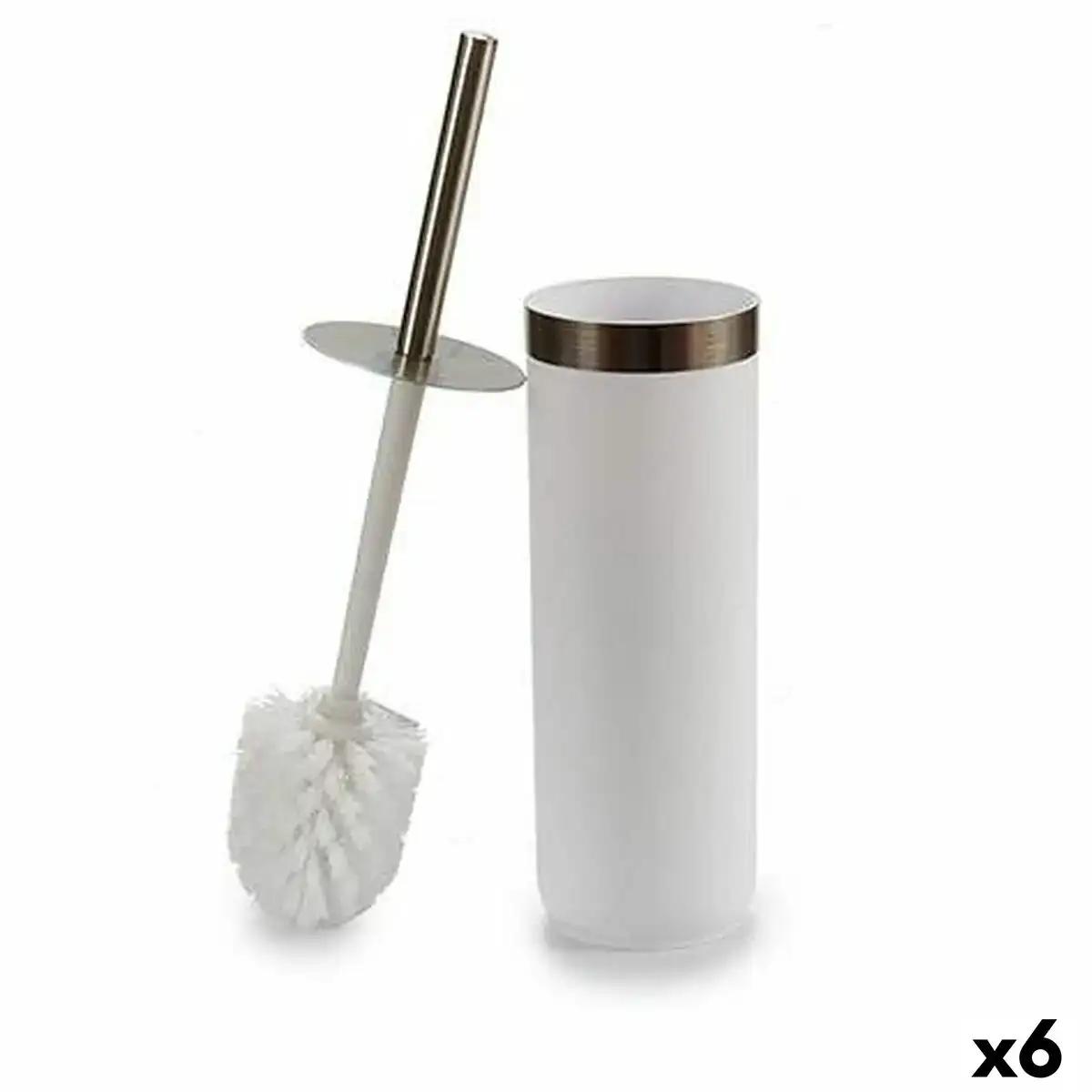 Brosse de salle de wc blanc argente plastique 9 5 x 38 5 x 9 5 cm 6 unites _9029. DIAYTAR COTE D'IVOIRE - L'Art de Choisir, l'Art de S'émerveiller. Explorez notre boutique en ligne et choisissez des articles qui éveillent votre sens de l'émerveillement.