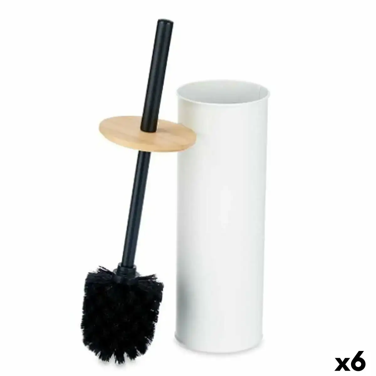Brosse de salle de wc blanc metal bambou plastique 9 5 x 27 x 9 5 cm 6 unites _2660. DIAYTAR COTE D'IVOIRE - L'Art du Shopping Distinctif. Naviguez à travers notre gamme soigneusement sélectionnée et choisissez des produits qui définissent votre mode de vie.