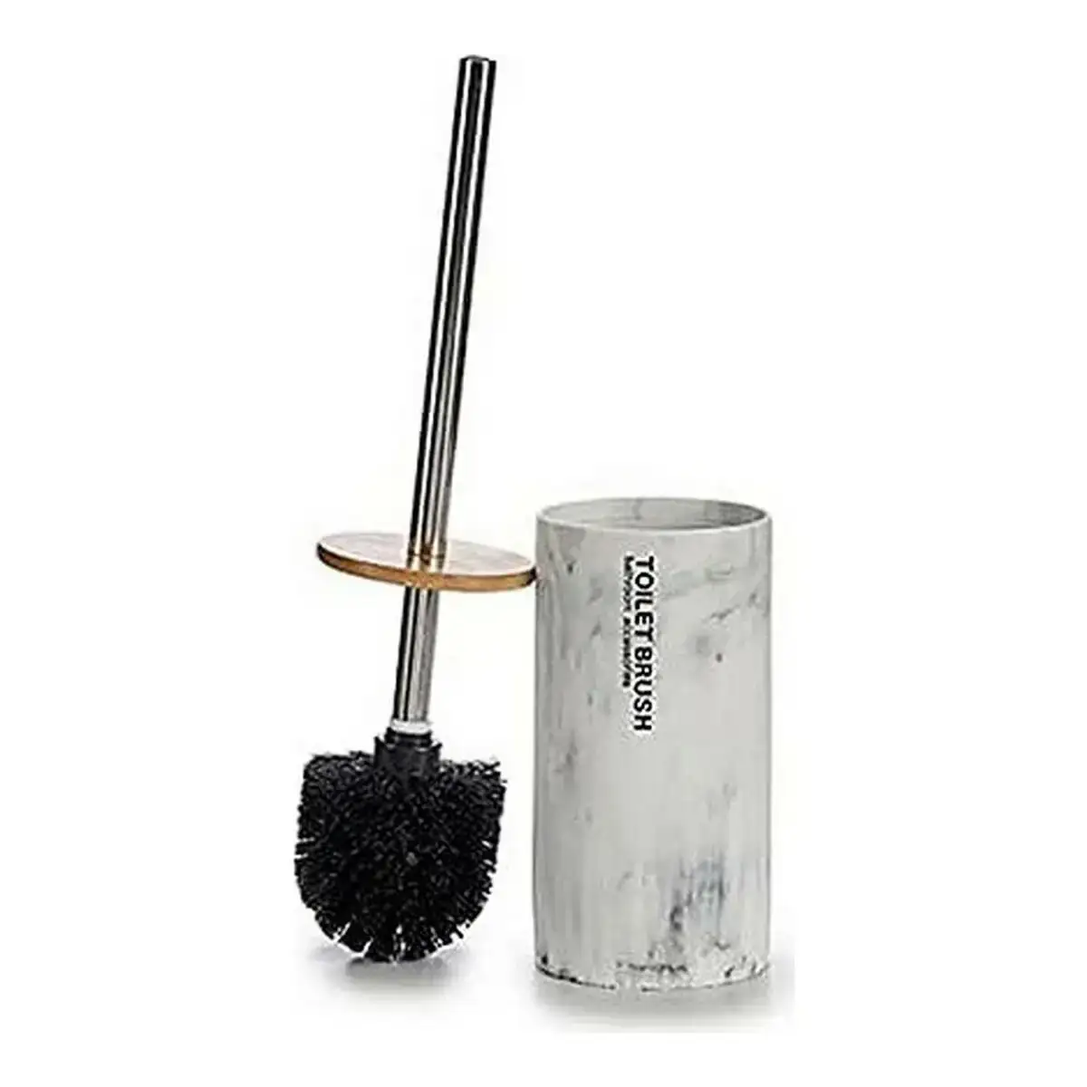 Brosse de salle de wc blanc metal resine bambou marbre 9 6 x 37 5 x 9 6 cm_6729. DIAYTAR COTE D'IVOIRE - Où l'Élégance se Mêle à l'Authenticité. Naviguez à travers notre boutique en ligne et choisissez des produits qui incarnent le style et la tradition du Côte d'Ivoire.