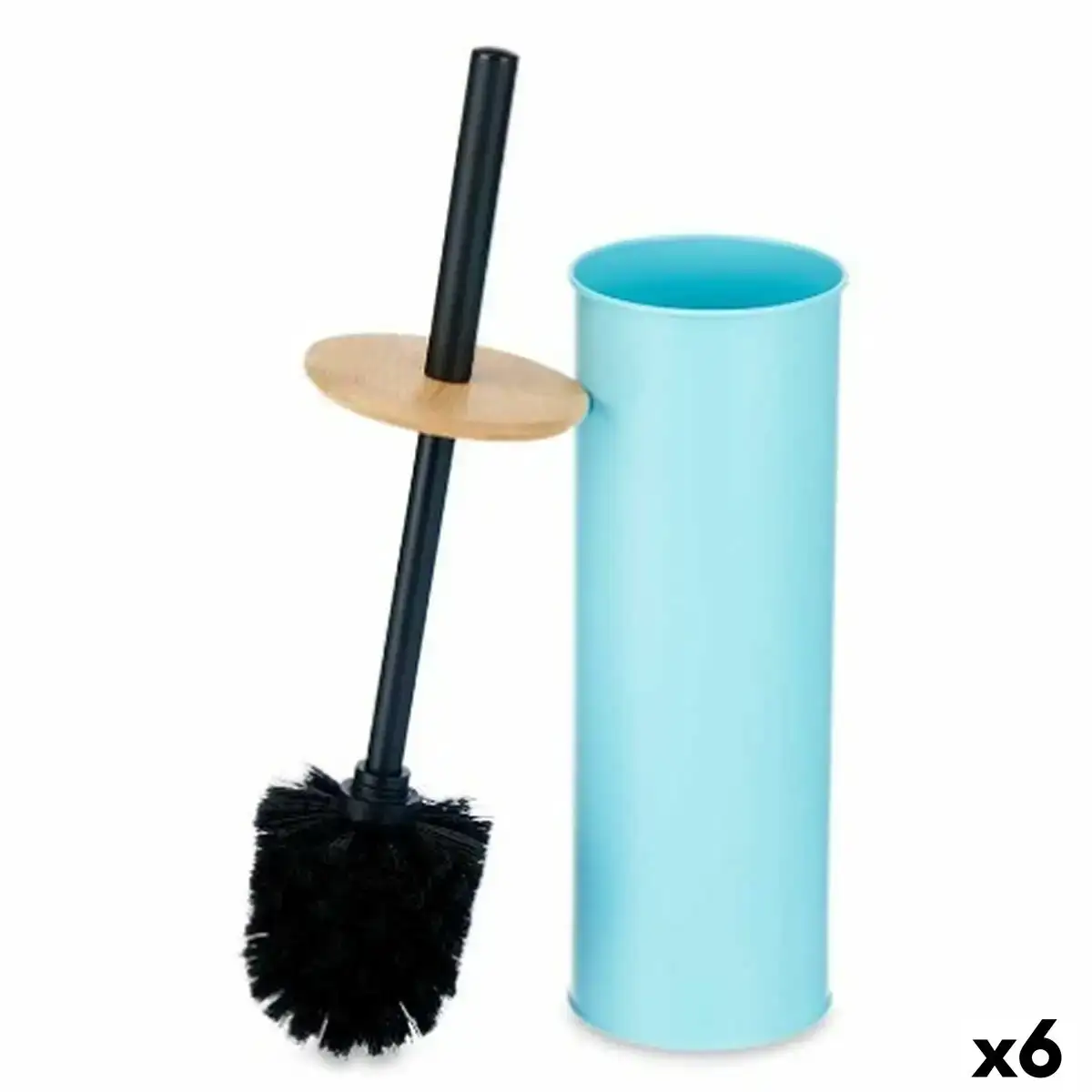 Brosse de salle de wc bleu metal bambou plastique 9 5 x 27 x 9 5 cm 6 unites _3885. DIAYTAR COTE D'IVOIRE - L'Art de Trouver ce que Vous Aimez. Plongez dans notre assortiment varié et choisissez parmi des produits qui reflètent votre style et répondent à vos besoins.