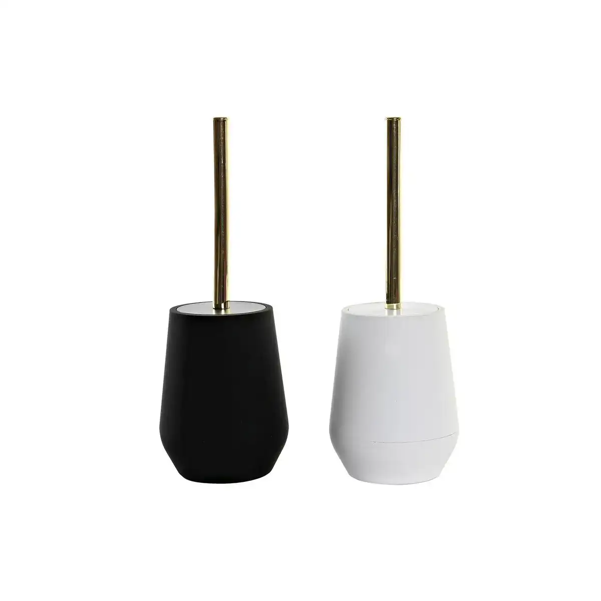 Brosse de salle de wc dkd home decor 12 x 12 x 34 5 cm noir acier inoxydable blanc polystyrene 2 unites _2470. DIAYTAR COTE D'IVOIRE - Où Chaque Détail Fait la Différence. Parcourez notre sélection soignée et choisissez des articles qui rehaussent votre quotidien, du fonctionnel à l'esthétique.