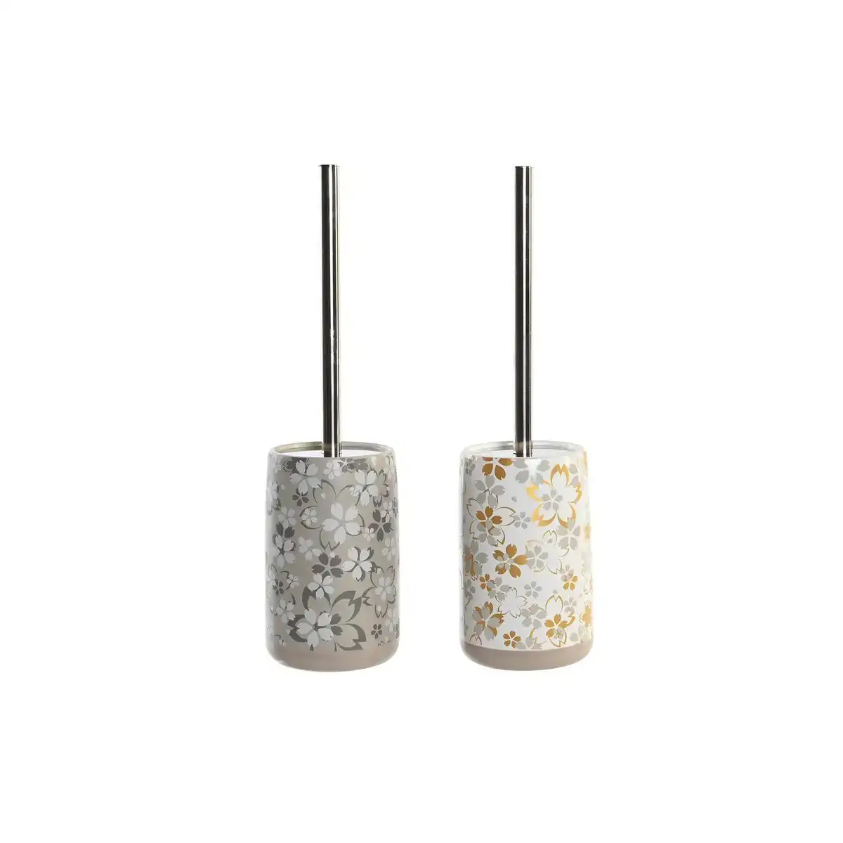 Brosse de salle de wc dkd home decor gris beige aluminium dolomite 10 x 10 x 36 cm 2 unites _6224. DIAYTAR COTE D'IVOIRE - Votre Destination pour un Shopping Inégalé. Naviguez à travers notre sélection minutieuse pour trouver des produits qui répondent à tous vos besoins.