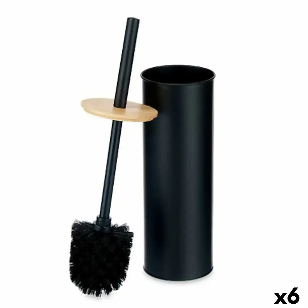 Brosse de salle de wc noir metal bambou plastique 9 5 x 27 x 9 5 cm 6 unites _4050. DIAYTAR COTE D'IVOIRE - Où Chaque Détail Fait la Différence. Parcourez notre sélection soignée et choisissez des articles qui rehaussent votre quotidien, du fonctionnel à l'esthétique.