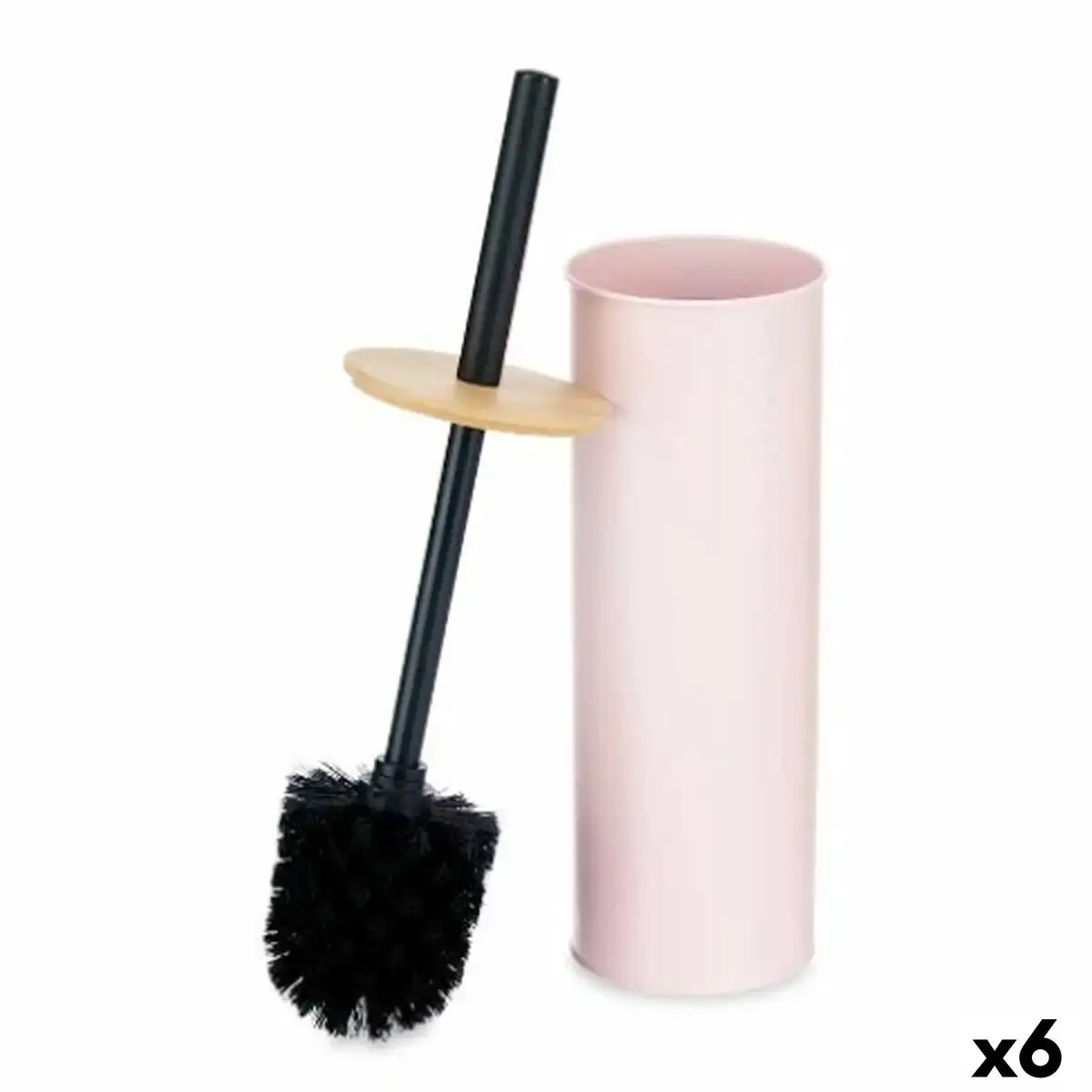 Brosse de salle de wc rose metal bambou plastique 9 5 x 27 x 9 5 cm 6 unites _6142. DIAYTAR COTE D'IVOIRE - Votre Destination Shopping Authentique. Explorez notre boutique en ligne et découvrez des trésors qui reflètent l'âme du Côte d'Ivoire, pour une expérience shopping unique.
