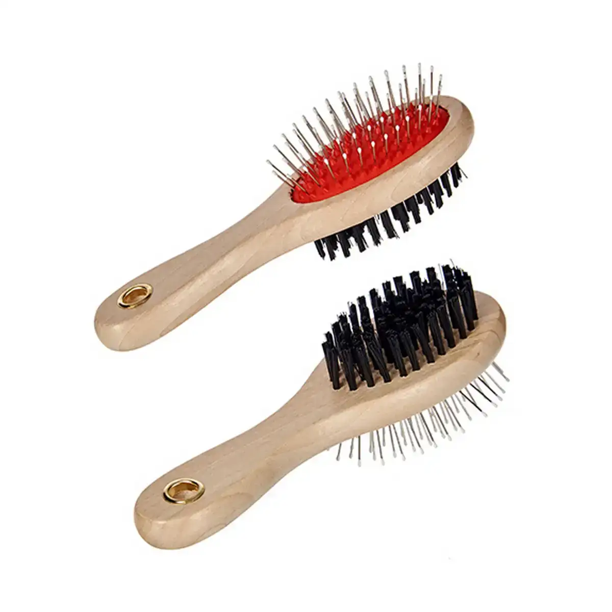 Brosse pour chiens 9 x 5 x 21 cm rouge noir marron acier plastique_5699. DIAYTAR COTE D'IVOIRE - Où Chaque Produit a son Histoire. Découvrez notre gamme de produits, chacun portant en lui le récit de l'artisanat et de la passion, pour vous offrir une expérience de shopping authentique.