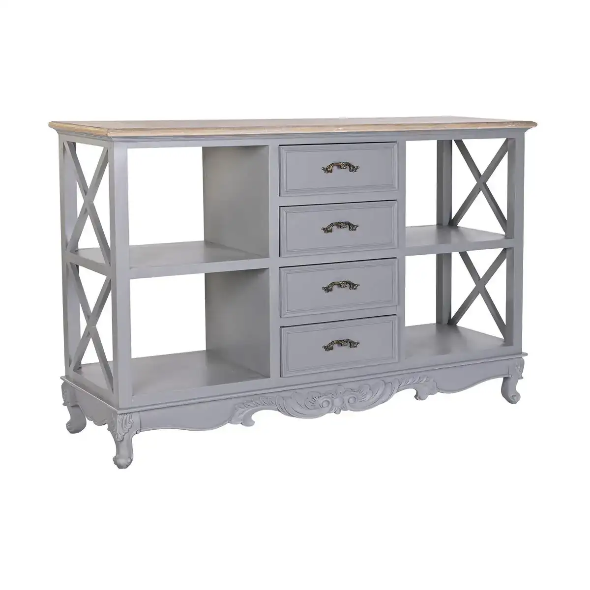 Buffet dkd home decor 132 x 40 x 84 5 cm 132 x 40 x 84 5 cm naturel gris bois de paulownia bois mdf_3087. DIAYTAR COTE D'IVOIRE - Où Choisir Devient un Acte de Découverte. Découvrez notre gamme et choisissez des produits qui éveillent votre curiosité et élargissent vos horizons.