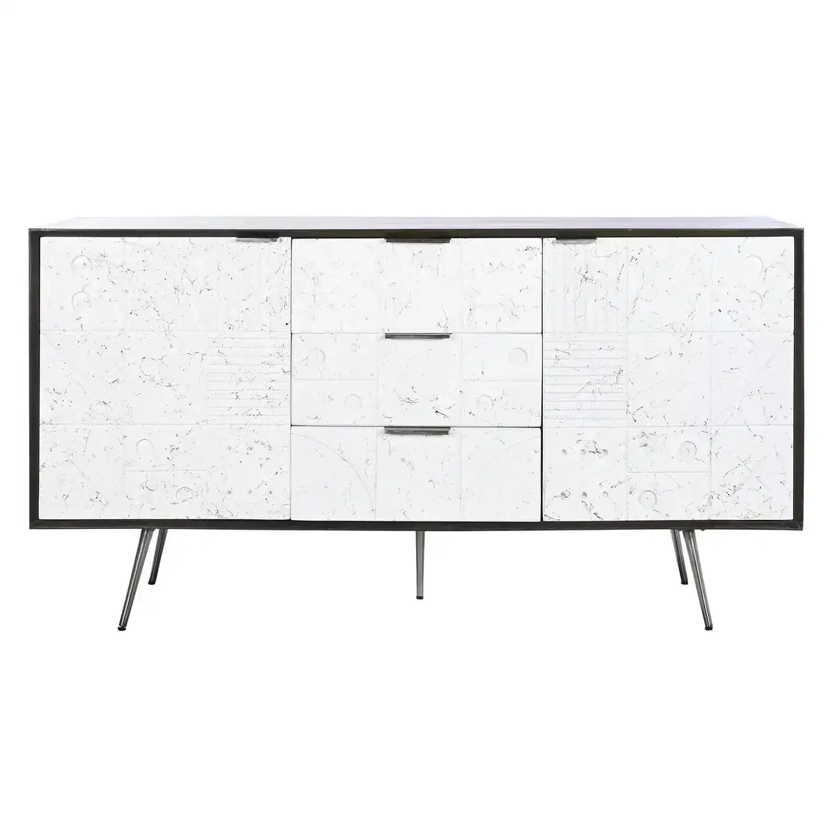 Buffet dkd home decor 150 x 43 x 80 cm blanc brun fonce bois de manguier_1489. DIAYTAR COTE D'IVOIRE - Là où les Rêves de Shopping Deviennent Réalité. Naviguez à travers notre catalogue diversifié et choisissez parmi une variété d'articles qui feront de votre shopping une expérience inoubliable.