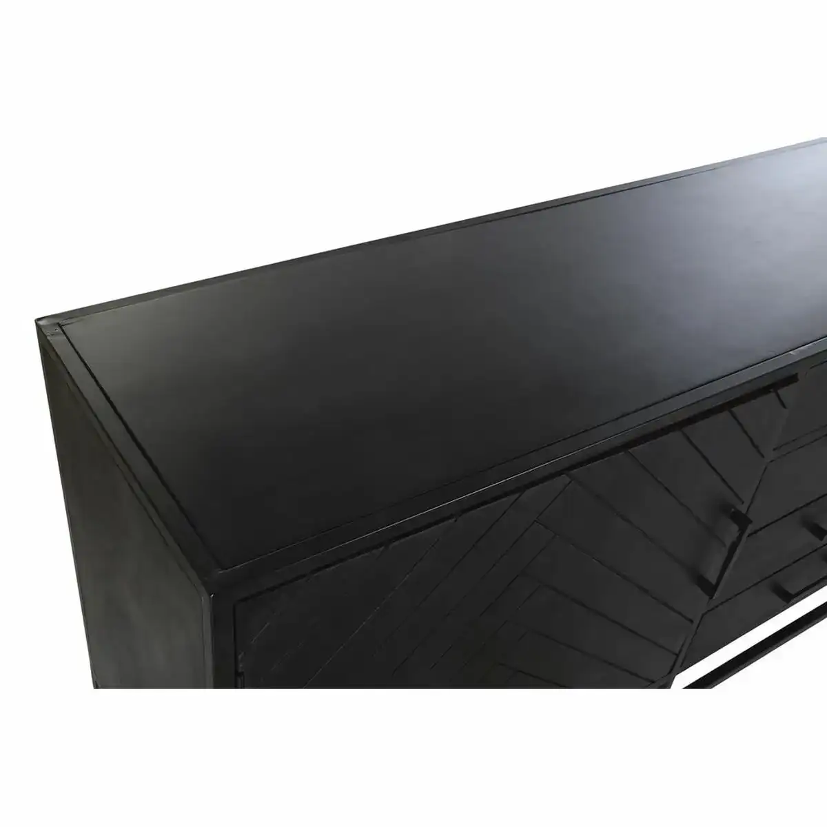 Buffet dkd home decor 210 x 45 x 75 cm noir metal bois de manguier_5655. DIAYTAR COTE D'IVOIRE - Votre Destination pour un Shopping Réfléchi. Découvrez notre gamme variée et choisissez des produits qui correspondent à vos valeurs et à votre style de vie.