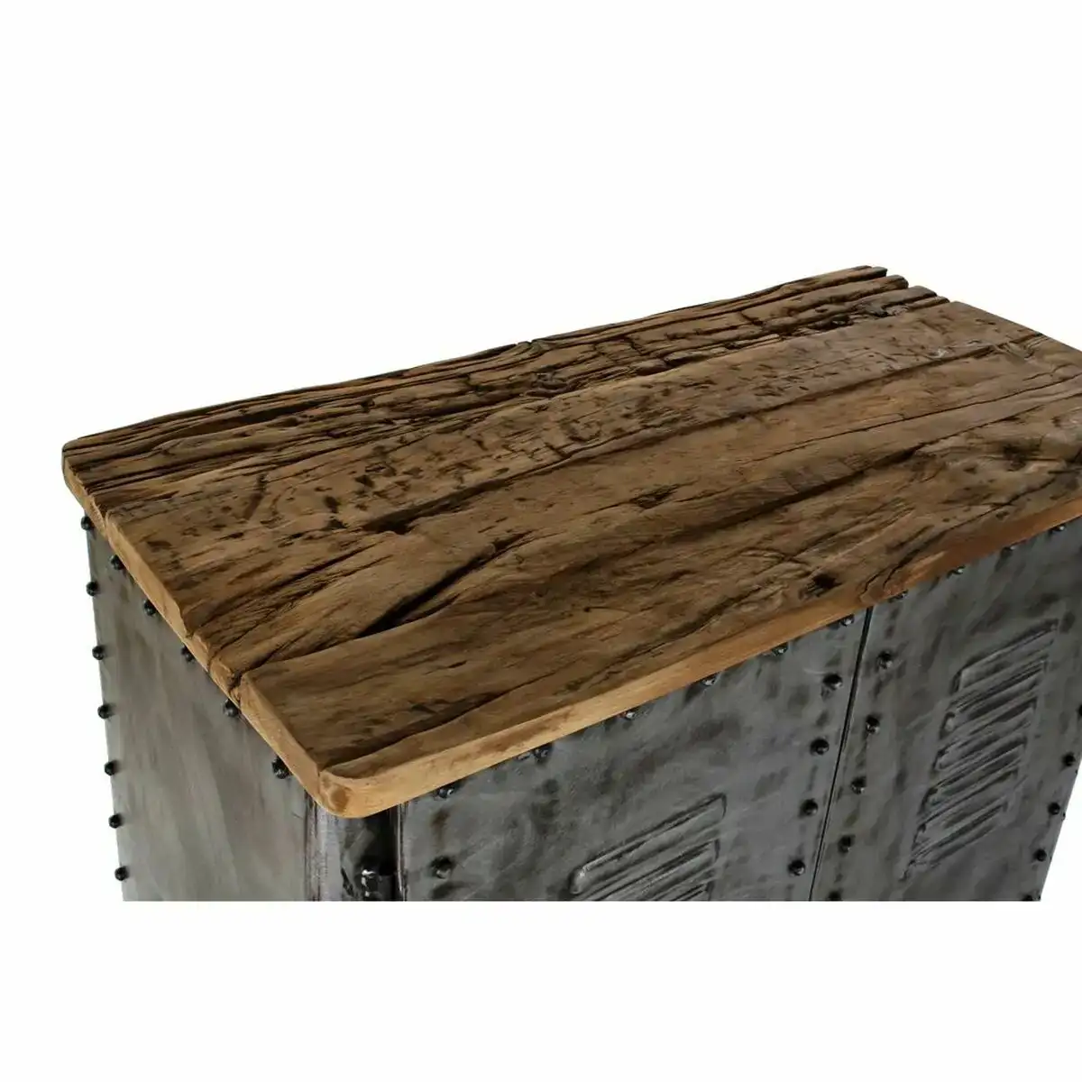 Buffet dkd home decor 83 x 40 x 102 cm gris metal bois marron_2737. DIAYTAR COTE D'IVOIRE - Votre Destination pour un Shopping Éclairé. Parcourez notre boutique en ligne pour découvrir des produits de qualité qui embelliront votre quotidien.