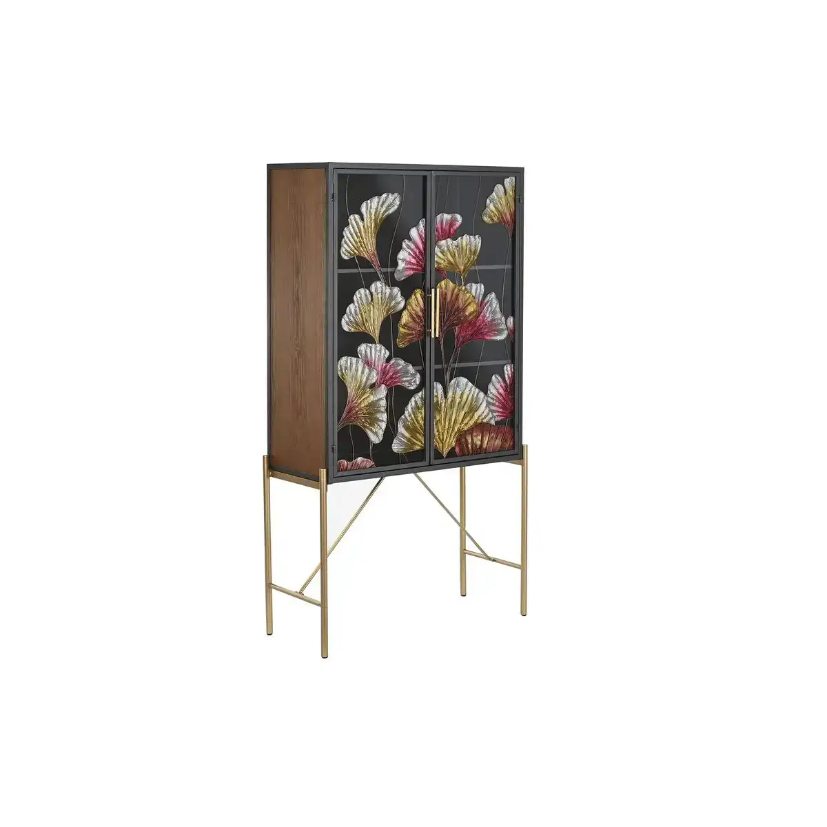 Buffet dkd home decor 85 x 35 x 155 cm verre noir rose dore metal jaune_8541. DIAYTAR COTE D'IVOIRE - Votre Passage vers le Raffinement. Plongez dans notre univers de produits exquis et choisissez des articles qui ajoutent une touche de sophistication à votre vie.