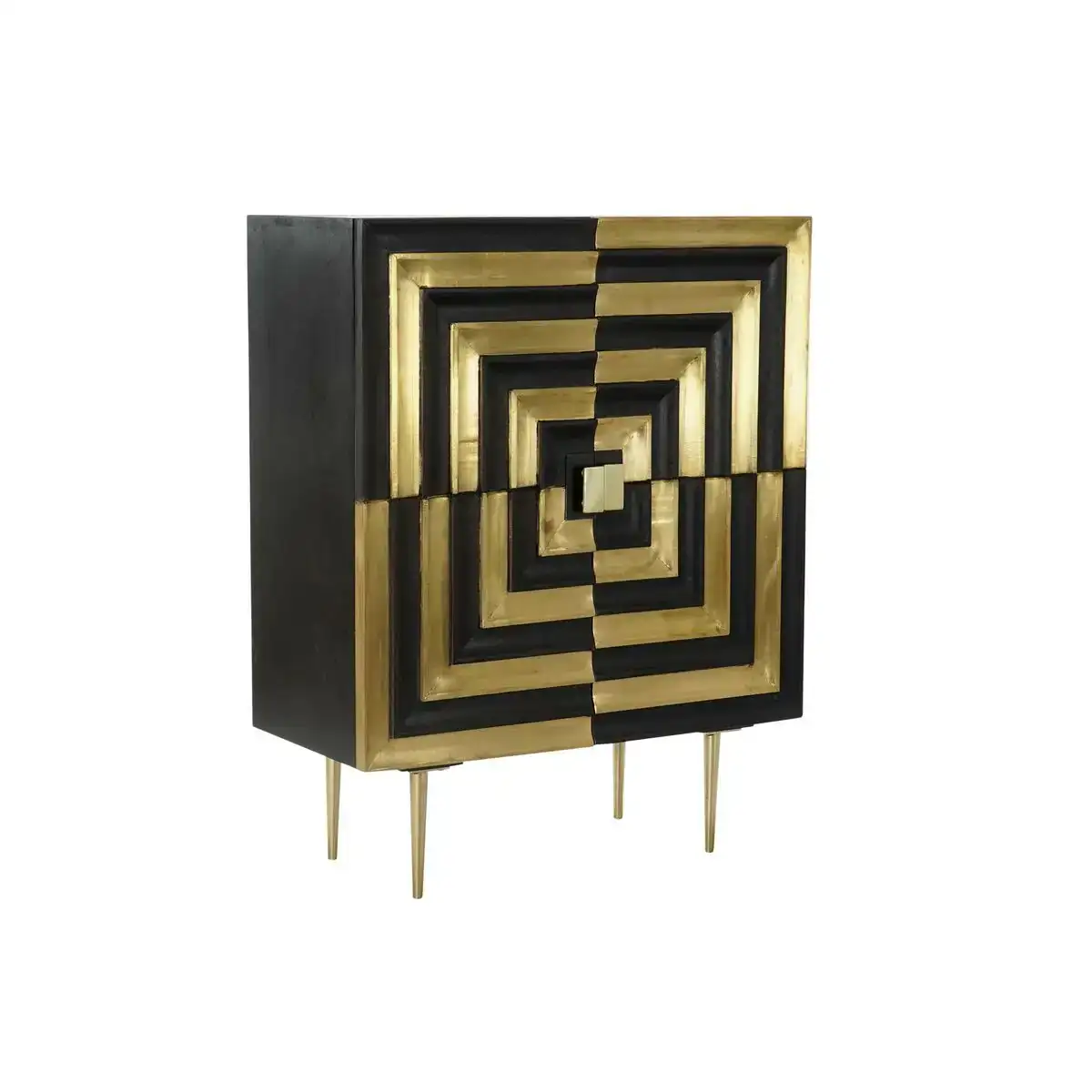 Buffet dkd home decor 88 x 42 x 112 cm noir dore laiton bois de manguier_5808. DIAYTAR COTE D'IVOIRE - Là où l'Élégance Devient un Mode de Vie. Naviguez à travers notre gamme et choisissez des produits qui apportent une touche raffinée à votre quotidien.