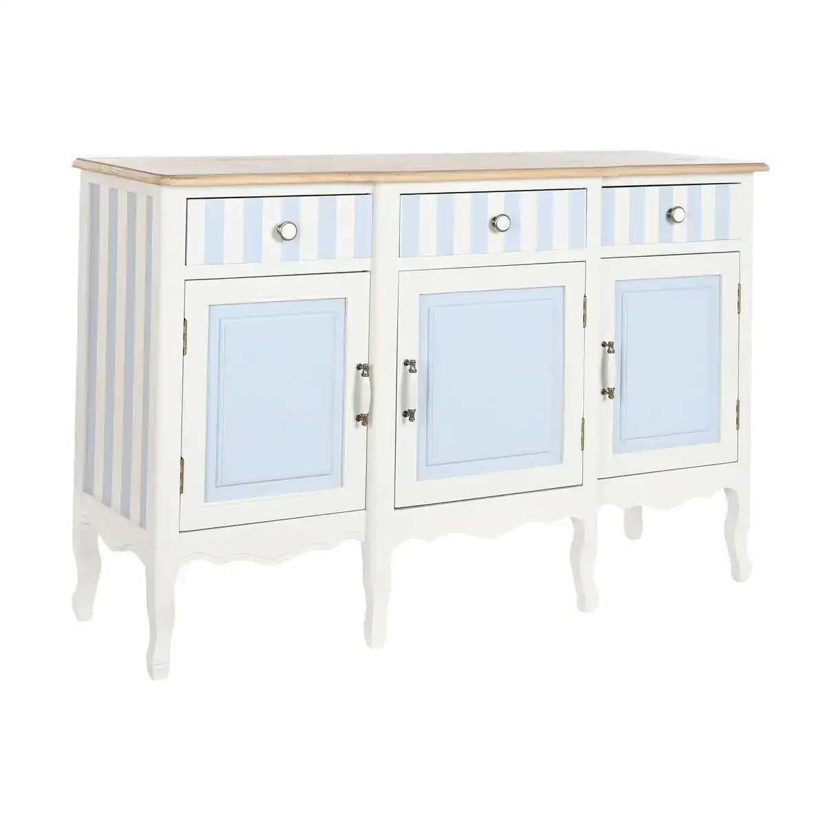 Buffet dkd home decor blanc bleu ciel 140 x 45 x 90 cm _2851. Bienvenue chez DIAYTAR COTE D'IVOIRE - Où Chaque Détail Fait la Différence. Découvrez notre sélection méticuleuse et choisissez des articles qui répondent à vos exigences.