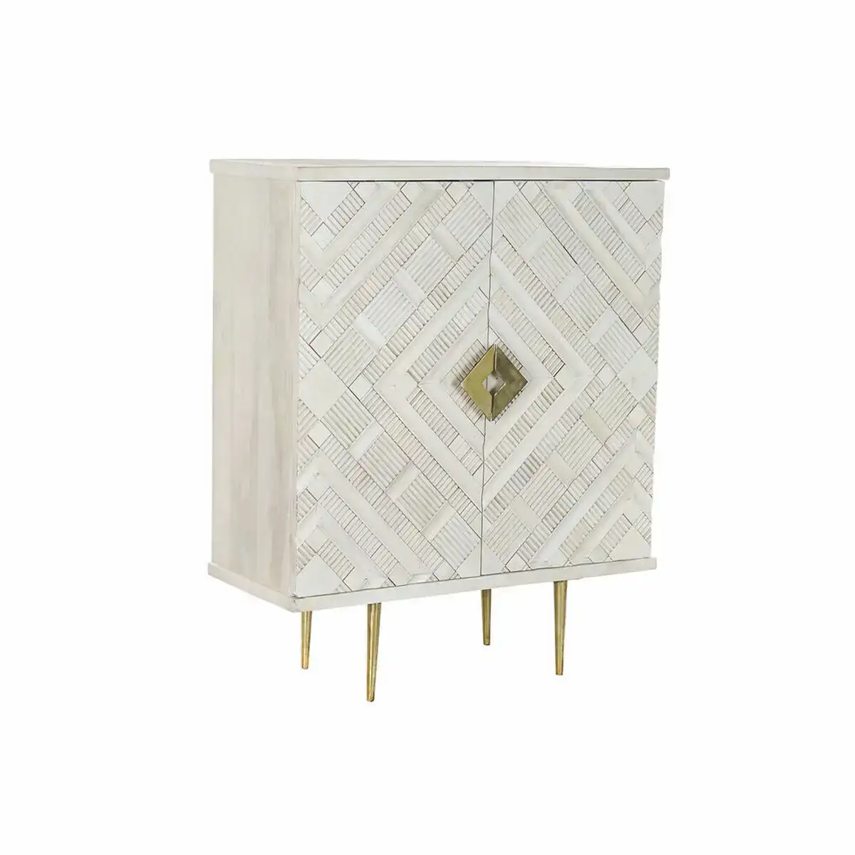 Buffet dkd home decor blanc dore laiton bois de manguier 93 x 41 x 114 cm _8770. Entrez dans l'Univers de DIAYTAR COTE D'IVOIRE - Où le Shopping Devient une Découverte. Explorez nos rayons et dénichez des trésors qui illuminent votre quotidien.