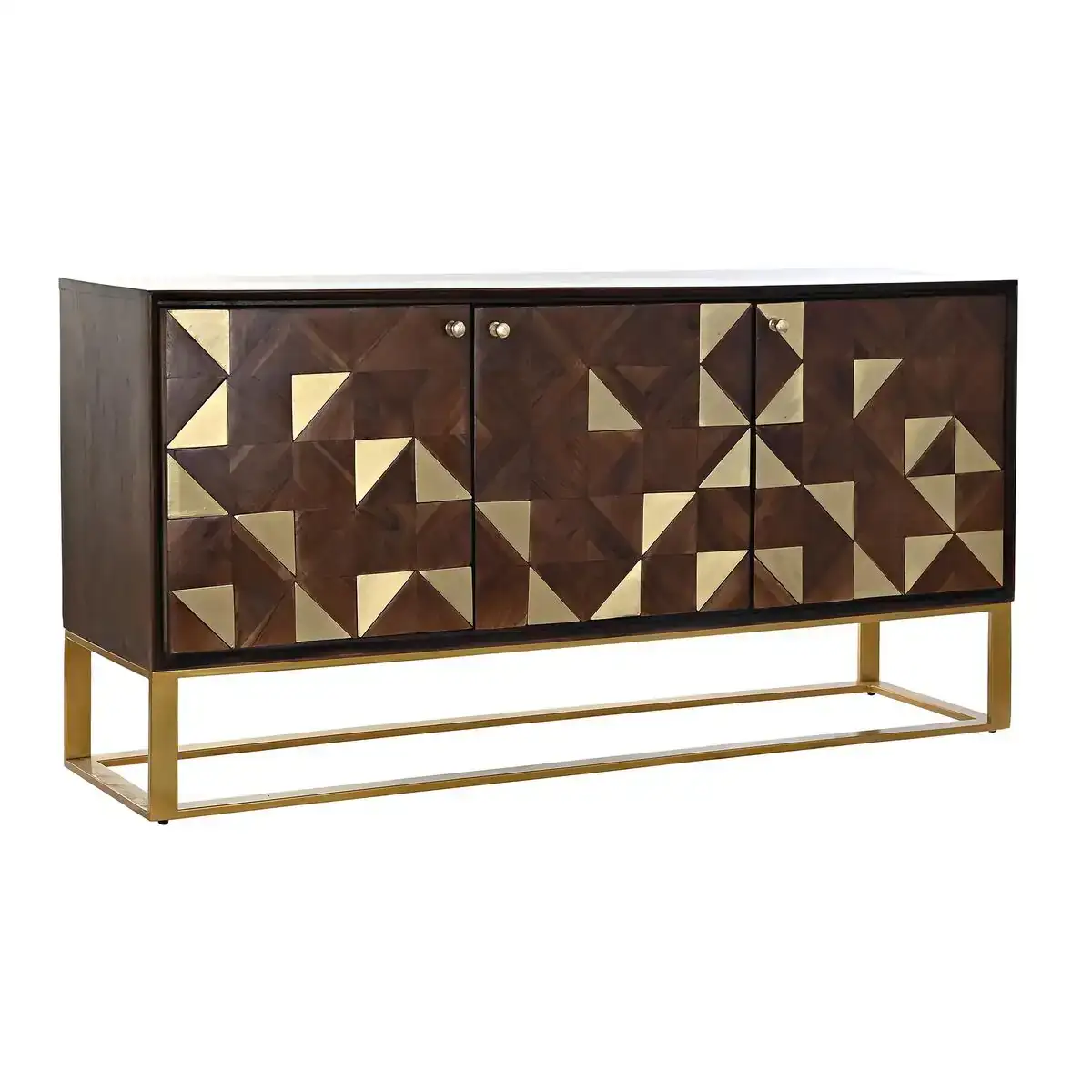 Buffet dkd home decor blanc marron noir multicouleur brun fonce metal bois de manguier 142 x 35 x 72 cm_9996. DIAYTAR COTE D'IVOIRE - Votre Source de Découvertes Shopping. Découvrez des trésors dans notre boutique en ligne, allant des articles artisanaux aux innovations modernes.