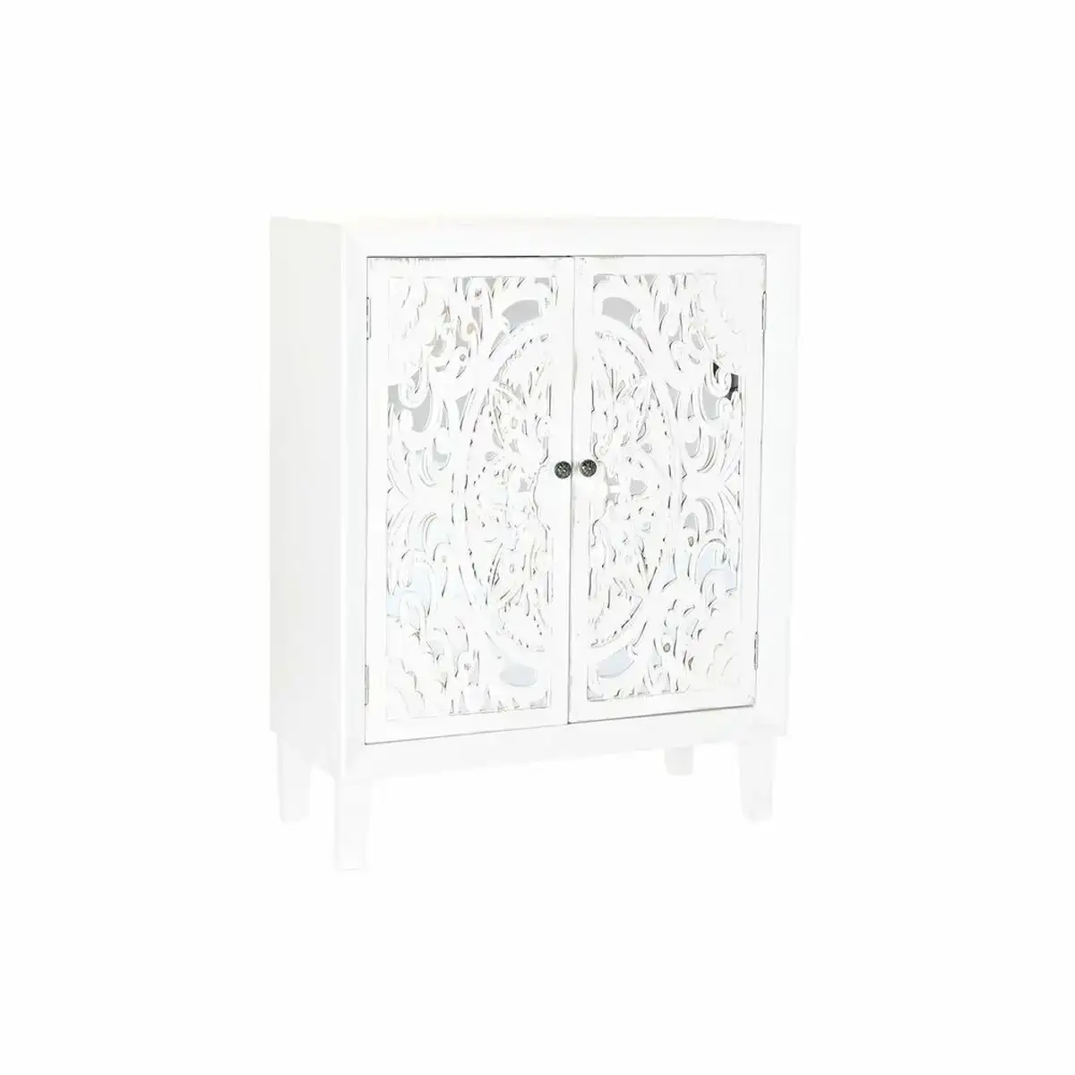 Buffet dkd home decor blanc miroir sapin mdf 80 x 35 x 102 cm _5006. DIAYTAR COTE D'IVOIRE - L'Art de Vivre le Shopping Authentique. Découvrez notre boutique en ligne et trouvez des produits qui célèbrent la culture et l'héritage du Côte d'Ivoire.