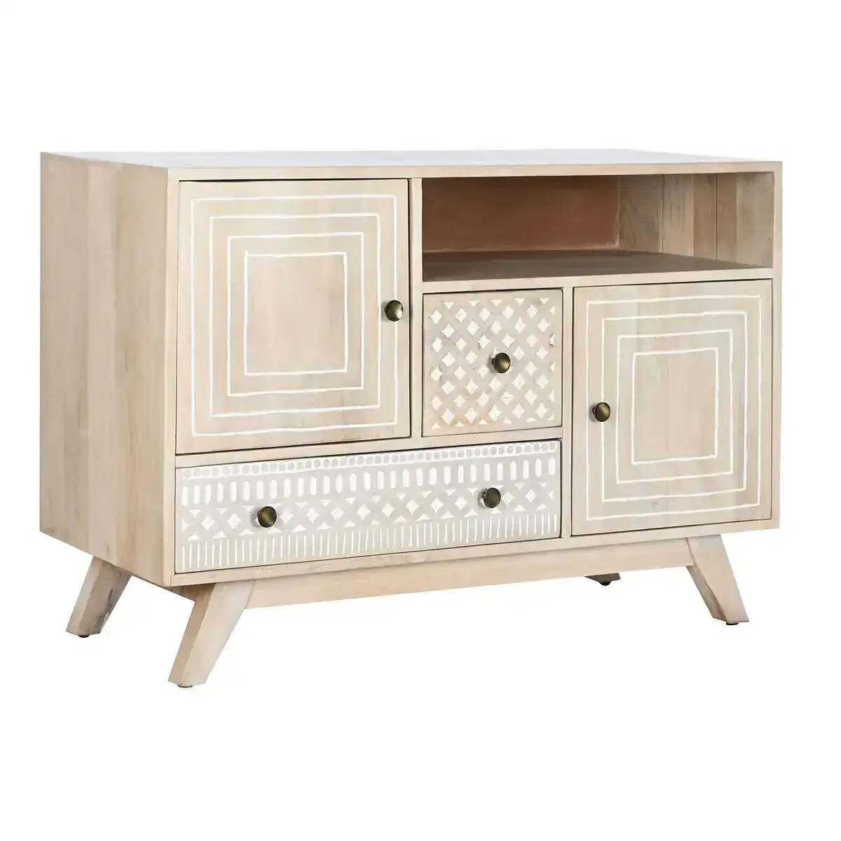 Buffet dkd home decor blanc naturel bois de manguier 115 x 42 x 75 cm_3743. Entrez dans l'Univers de DIAYTAR COTE D'IVOIRE - Où Choisir est un Voyage. Explorez notre gamme diversifiée et trouvez des articles qui répondent à tous vos besoins et envies.