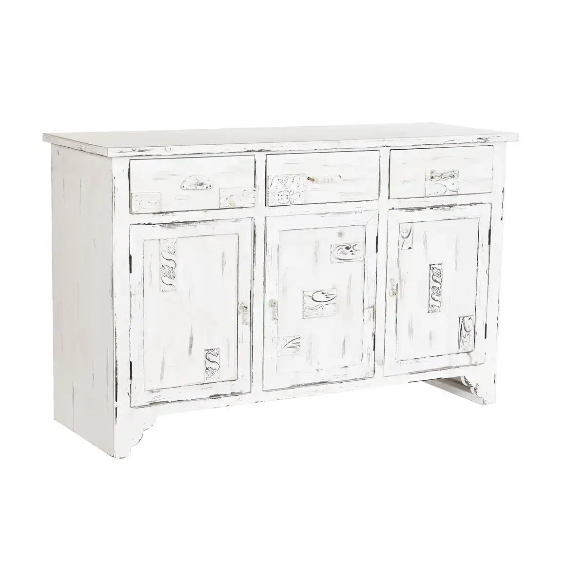 Buffet dkd home decor bois blanc 112 x 38 x 71 cm_3869. DIAYTAR COTE D'IVOIRE - L'Essence de la Tradition et de la Modernité réunies. Explorez notre plateforme en ligne pour trouver des produits authentiques du Côte d'Ivoire, tout en découvrant les dernières tendances du monde moderne.