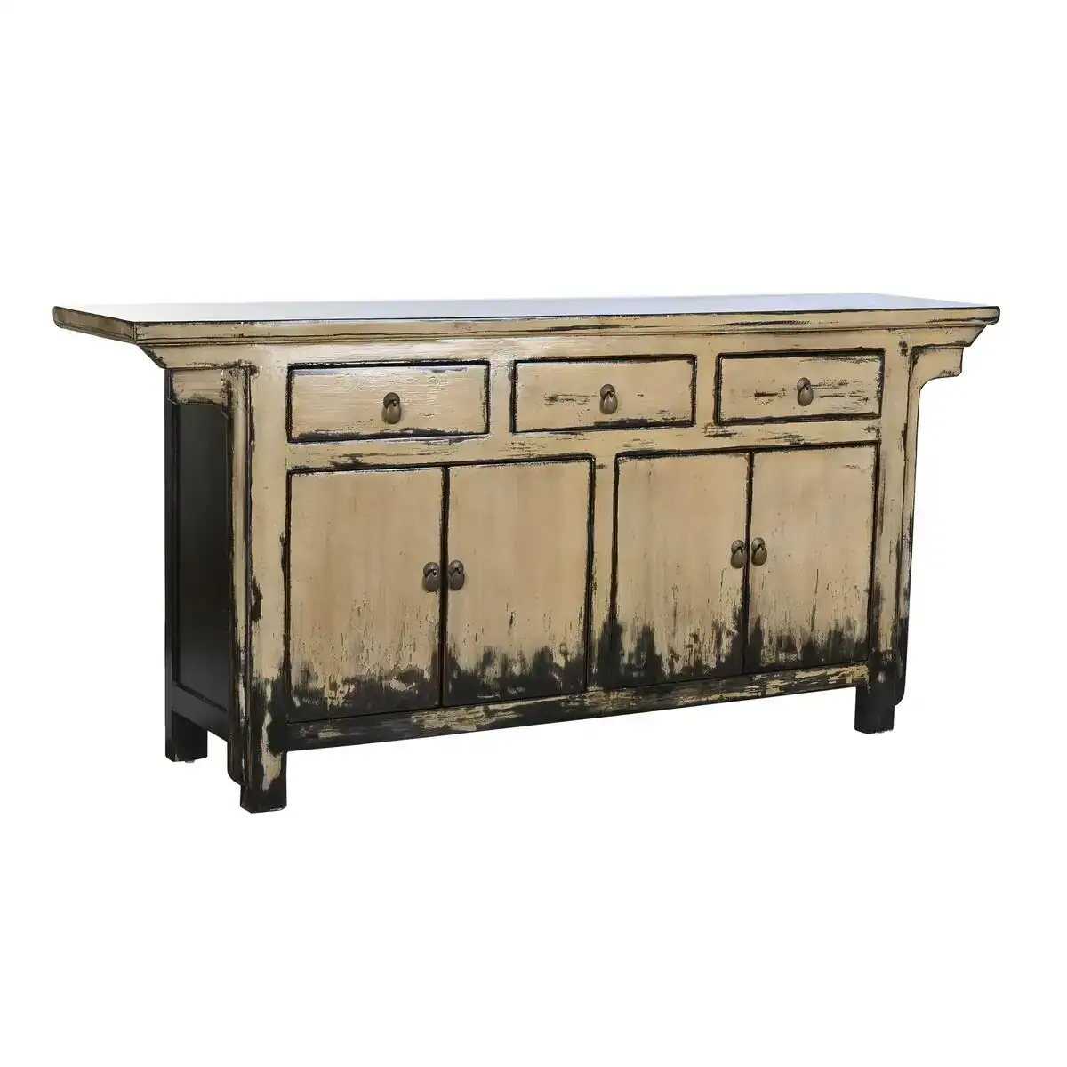 Buffet dkd home decor bois blanc creme brun fonce 176 x 42 x 83 cm_4864. DIAYTAR COTE D'IVOIRE - Votre Source de Découvertes Shopping. Découvrez des trésors dans notre boutique en ligne, allant des articles artisanaux aux innovations modernes.
