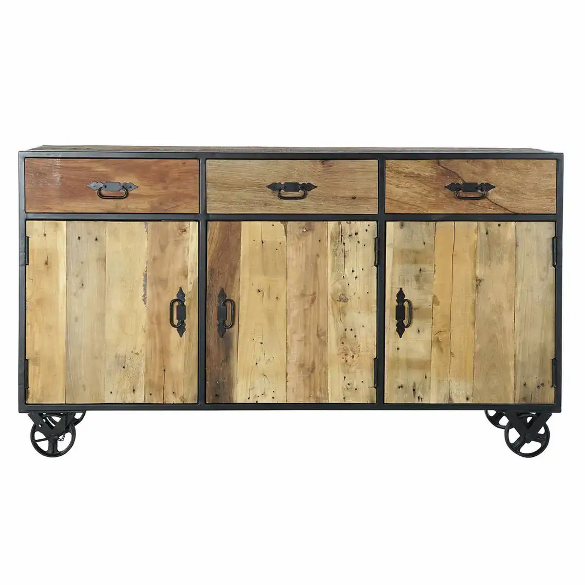 Buffet dkd home decor bois metal 150 x 40 x 85 5 cm _9566. DIAYTAR COTE D'IVOIRE - Là où Chaque Produit a son Histoire. Découvrez notre gamme de produits, chacun portant en lui le récit de l'artisanat et de la passion, pour vous offrir une expérience de shopping authentique.
