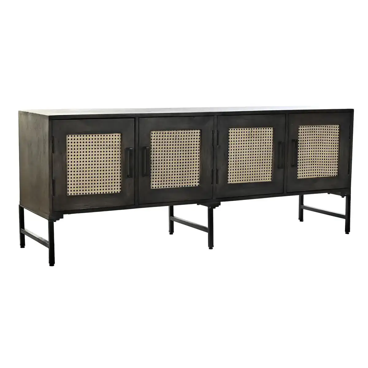 Buffet dkd home decor marron rotin bois de manguier 155 x 40 x 61 5 cm _3525. Bienvenue chez DIAYTAR COTE D'IVOIRE - Où Chaque Objet a sa Propre Histoire. Découvrez notre sélection soigneusement choisie et choisissez des produits qui racontent le patrimoine sénégalais.
