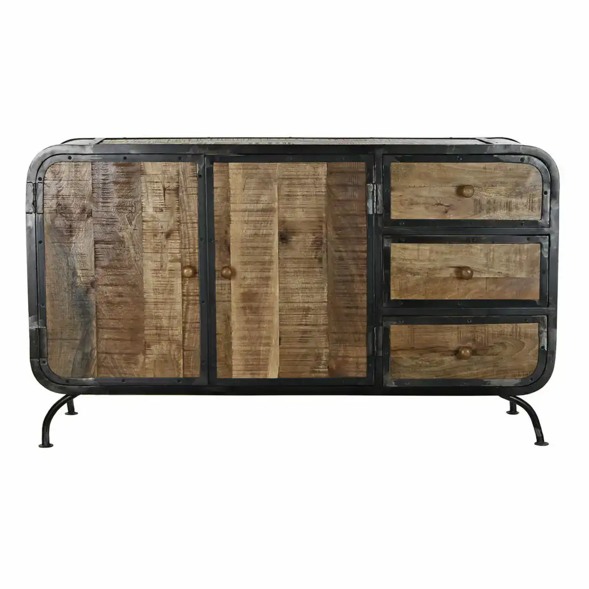 Buffet dkd home decor mb 181233 140 x 43 x 80 cm noir metal marron brun fonce bois de manguier_2165. DIAYTAR COTE D'IVOIRE - Où Choisir Devient une Expression de Soi. Découvrez notre boutique en ligne et trouvez des articles qui révèlent votre personnalité et votre style.