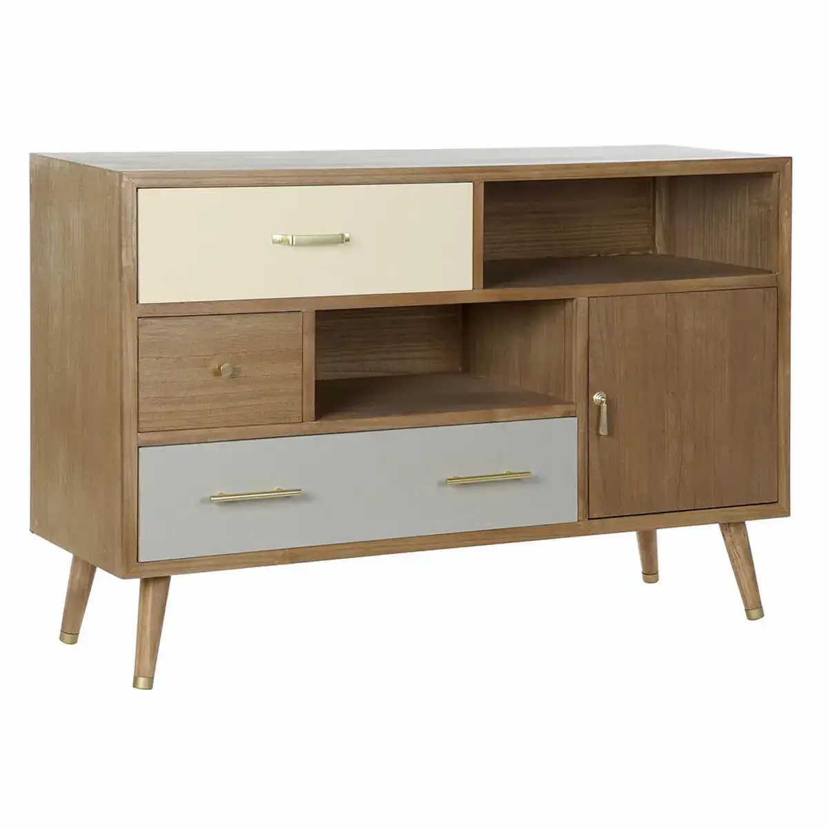 Buffet dkd home decor metal bois de paulownia 120 x 40 x 78 5 cm _1947. DIAYTAR COTE D'IVOIRE - Là où Choisir est un Acte d'Amour pour le Côte d'Ivoire. Explorez notre gamme et choisissez des produits qui célèbrent la culture et l'artisanat du pays.
