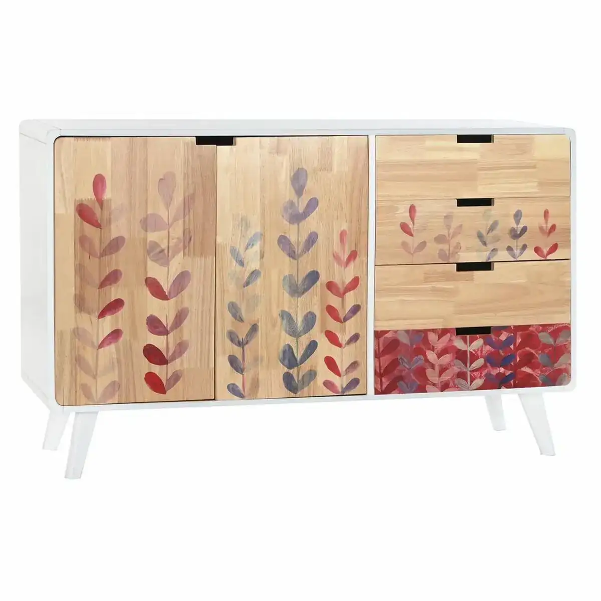 Buffet dkd home decor naturel bois d hevea blanc bordeaux 120 x 30 x 75 cm_9613. DIAYTAR COTE D'IVOIRE - Votre Passage vers l'Éclat et la Beauté. Explorez notre boutique en ligne et trouvez des produits qui subliment votre apparence et votre espace.