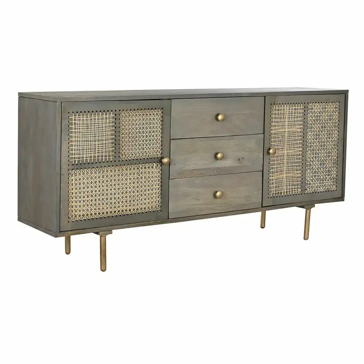 Buffet dkd home decor naturel gris mdf bois de manguier 160 x 40 x 75 cm _6155. Bienvenue sur DIAYTAR COTE D'IVOIRE - Où Chaque Produit a son Histoire. Découvrez notre sélection unique et choisissez des articles qui racontent la richesse culturelle et artistique du Côte d'Ivoire.