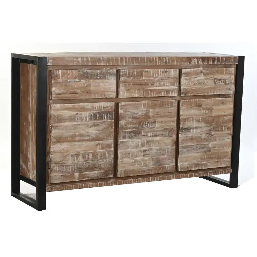 Buffet dkd home decor naturel noir metal acacia 140 x 40 x 85 cm _6085. DIAYTAR COTE D'IVOIRE - Là où Chaque Produit Est une Trouvaille. Explorez notre sélection minutieuse et découvrez des articles qui correspondent à votre style de vie et à vos aspirations.