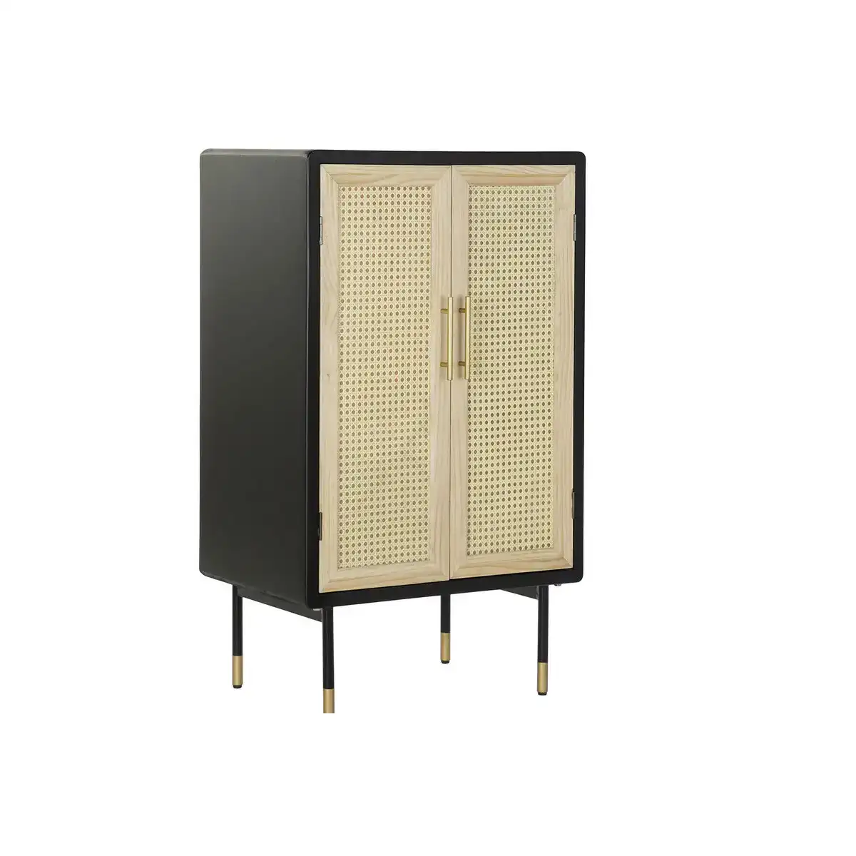 Buffet dkd home decor noir dore naturel pin 60 x 40 x 100 cm_4505. DIAYTAR COTE D'IVOIRE - Votre Marché Virtuel au Côte d'Ivoire. Parcourez notre boutique en ligne pour trouver des trésors cachés, des articles indispensables du quotidien aux joyaux artistiques.