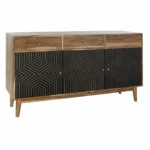 Buffet dkd home decor noir moderne naturel 140 x 40 x 76 cm_2590. DIAYTAR COTE D'IVOIRE - L'Art du Shopping Distinctif. Naviguez à travers notre gamme soigneusement sélectionnée et choisissez des produits qui définissent votre mode de vie.