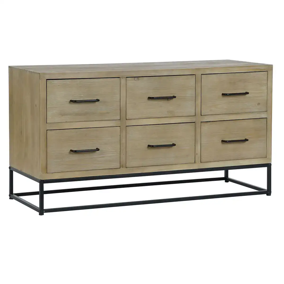 Buffet dkd home decor noir naturel metal bois mdf 120 x 40 x 64 cm_3348. DIAYTAR COTE D'IVOIRE - Votre Paradis Shopping au Cœur du Côte d'Ivoire. Explorez notre boutique en ligne et découvrez des produits conçus pour enchanter chaque aspect de votre vie.