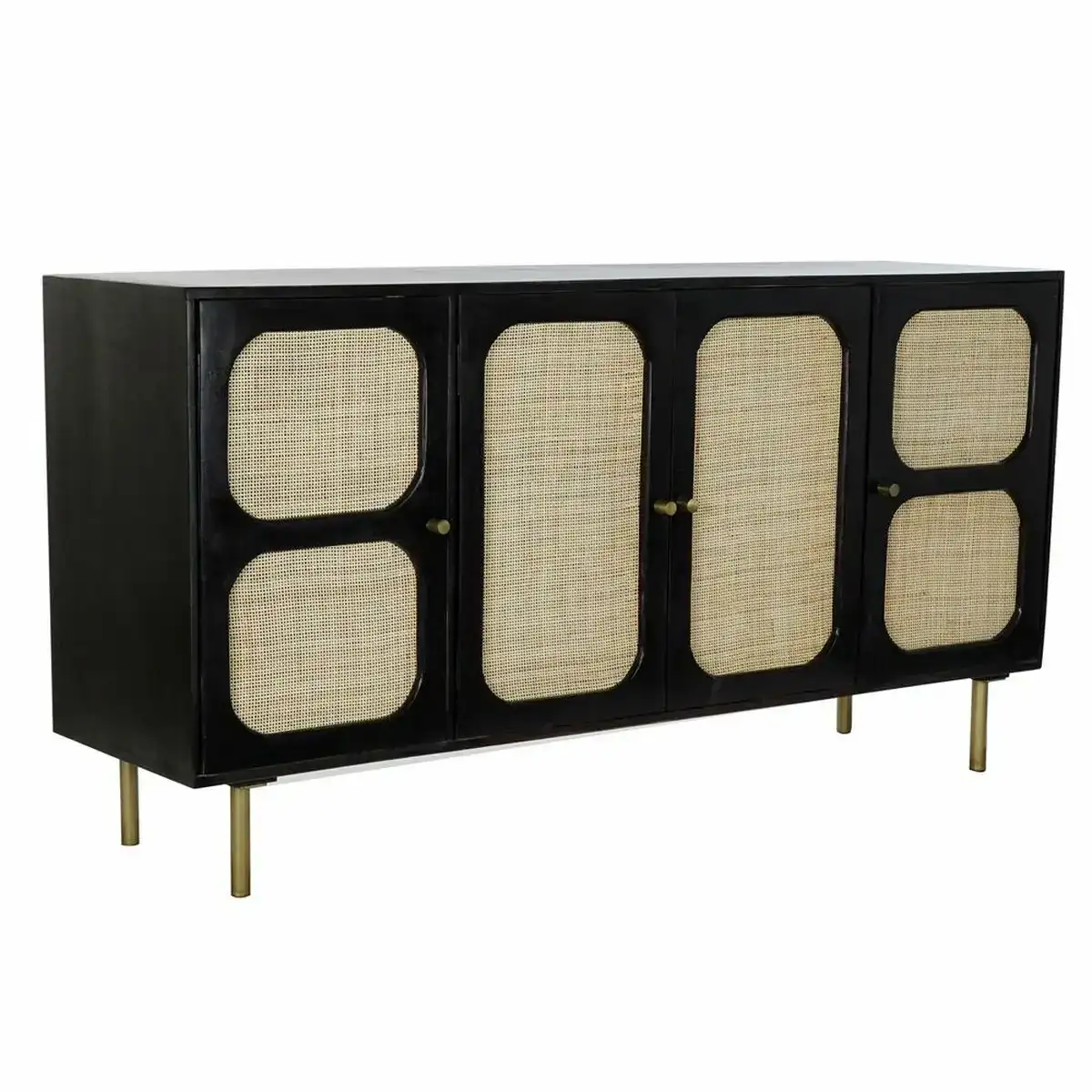 Buffet dkd home decor noir naturel rotin bois de manguier 150 x 40 x 78 cm _6712. Bienvenue chez DIAYTAR COTE D'IVOIRE - Votre Porte d'Accès à la Diversité. Découvrez notre boutique en ligne et choisissez parmi une pléthore d'articles qui célèbrent la richesse culturelle du Côte d'Ivoire et au-delà.