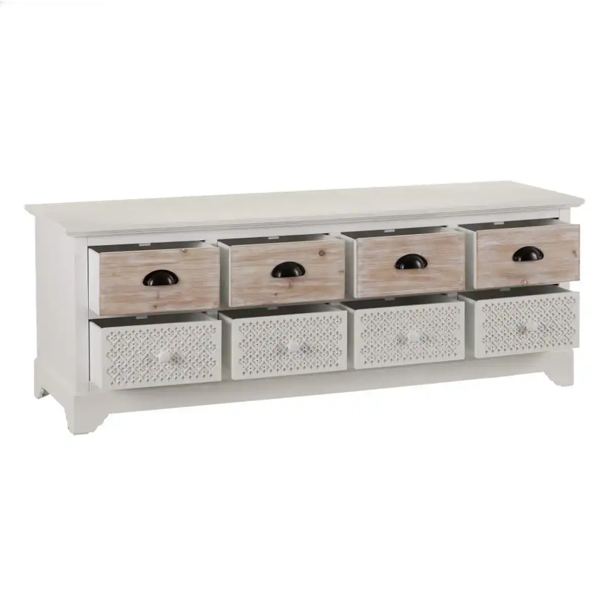 Buffet love 129 x 40 x 47 cm blanc bois d epicea_4097. DIAYTAR COTE D'IVOIRE - Votre Boutique en Ligne, Votre Choix Illimité. Parcourez nos rayons et découvrez des produits qui vous inspirent, de la mode à la maison et bien plus.