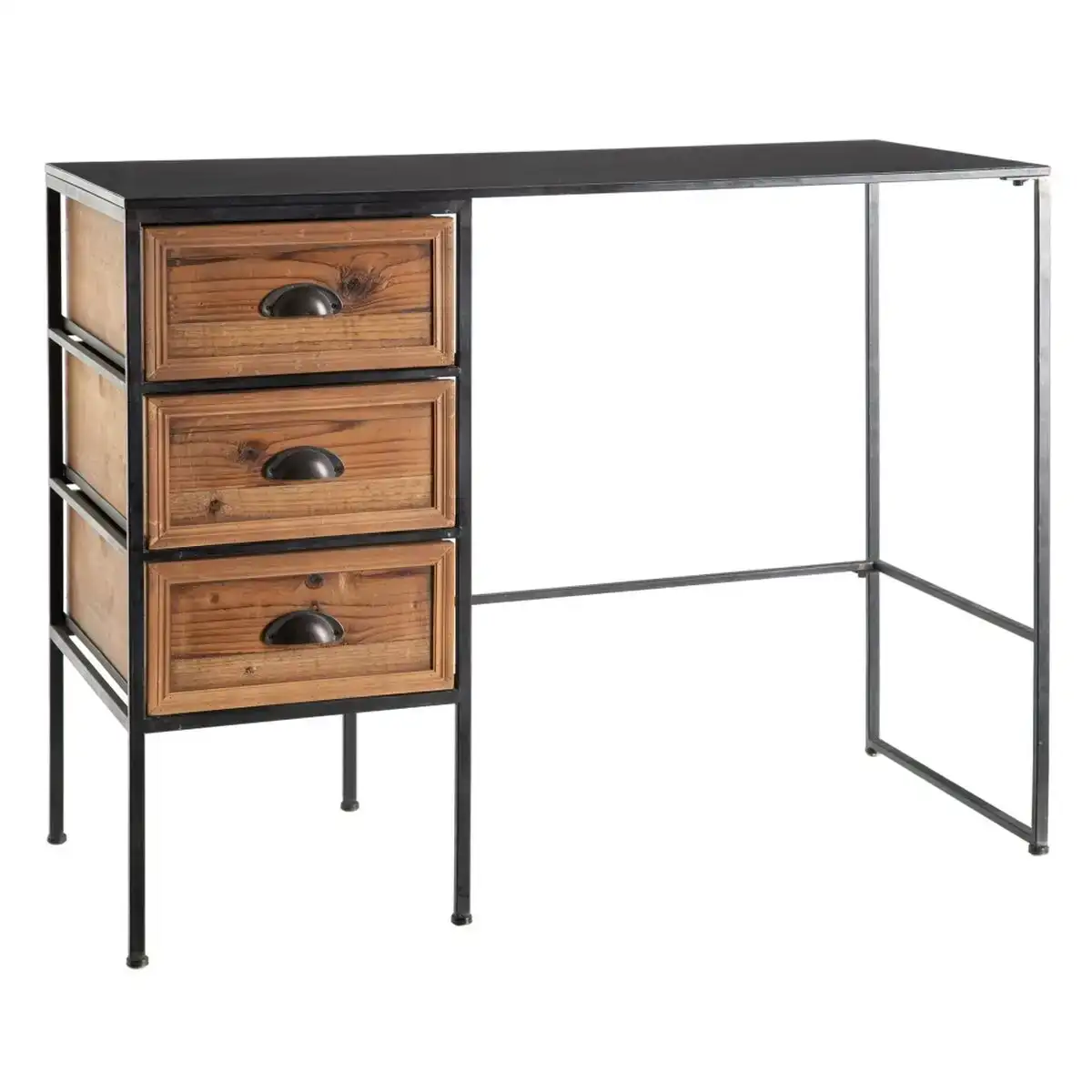Bureau 101 x 43 x 78 cm metal bois_3413. DIAYTAR COTE D'IVOIRE - Où Choisir est une Découverte. Parcourez notre catalogue et trouvez des articles qui éveillent votre curiosité et enrichissent votre expérience shopping.