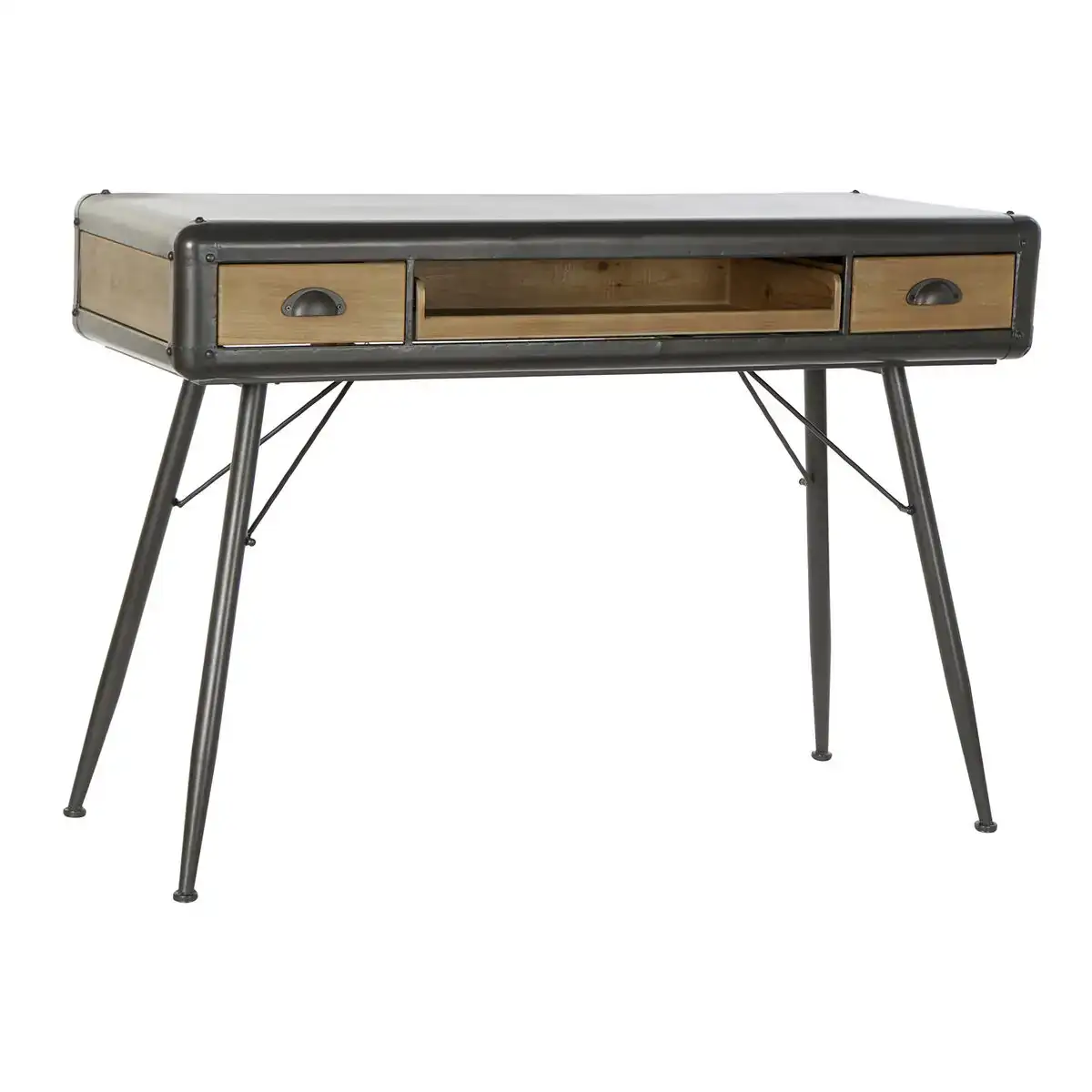 Bureau dkd home decor 118 x 52 x 84 cm sapin naturel metal gris clair_2983. Bienvenue sur DIAYTAR COTE D'IVOIRE - Votre Galerie Shopping Personnalisée. Découvrez un monde de produits diversifiés qui expriment votre style unique et votre passion pour la qualité.