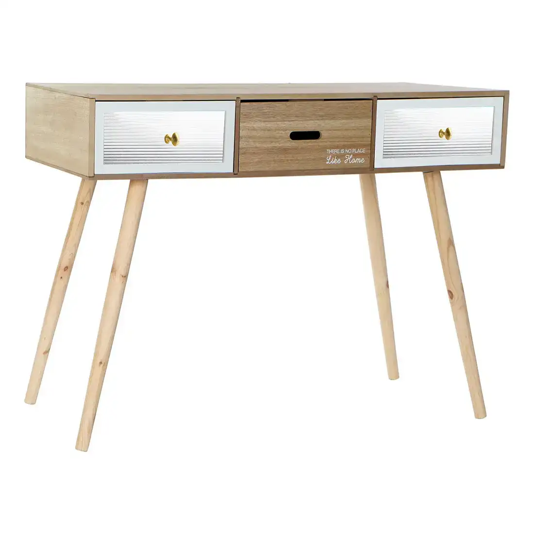 Bureau dkd home decor blanc marron bois 100 x 50 x 76 cm _9267. DIAYTAR COTE D'IVOIRE - Là où Chaque Produit est une Trouvaille Unique. Découvrez notre boutique en ligne et trouvez des articles qui vous distinguent par leur originalité.