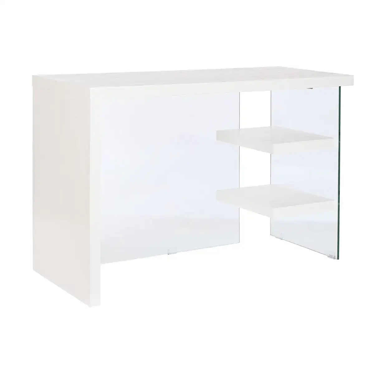 Bureau dkd home decor blanc transparent verre bois mdf 120 x 50 x 76 cm_6803. DIAYTAR COTE D'IVOIRE - L'Art de Magasiner sans Limites. Naviguez à travers notre collection diversifiée pour trouver des produits qui élargiront vos horizons shopping.