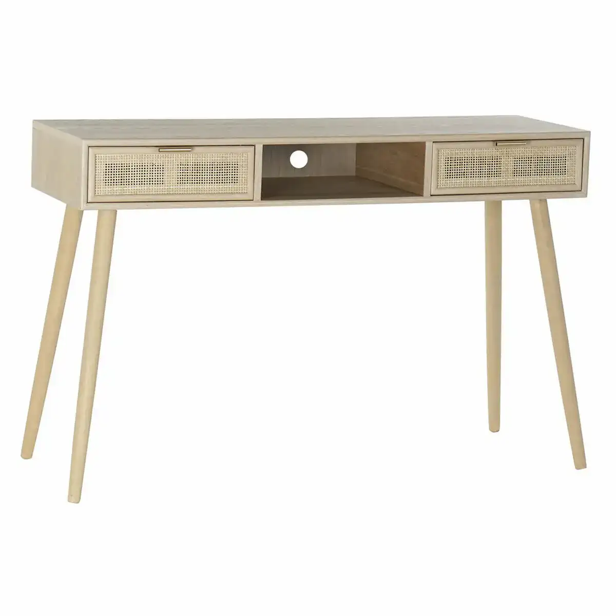 Bureau dkd home decor bois de paulownia bois mdf 120 x 42 5 x 78 cm_3973. DIAYTAR COTE D'IVOIRE - Votre Passage vers la Découverte. Explorez notre boutique en ligne pour trouver des trésors qui vous attendent, du traditionnel à l'avant-garde.