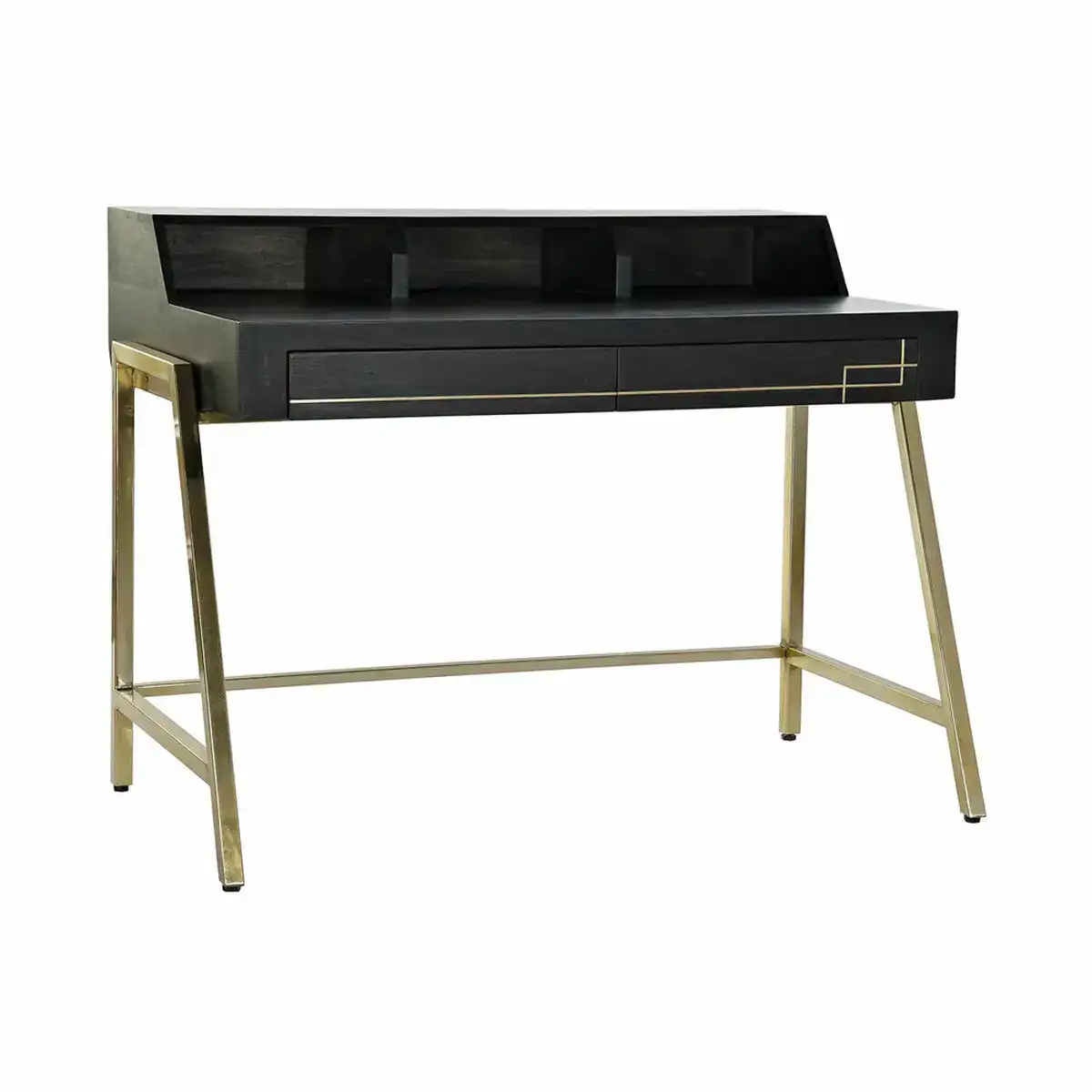Bureau dkd home decor noir metal dore bois de manguier 125 x 74 x 93 5 cm _8607. DIAYTAR COTE D'IVOIRE - Votre Destination Shopping Authentique. Explorez notre boutique en ligne et découvrez des trésors qui reflètent l'âme du Côte d'Ivoire, pour une expérience shopping unique.