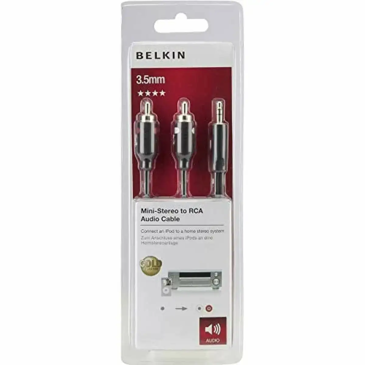 Cable audio jack 3 5 mm vers 2 rca belkin f3y116bt5m_6867. DIAYTAR COTE D'IVOIRE - Votre Destination Shopping Authentique. Explorez notre boutique en ligne et découvrez des trésors qui reflètent l'âme du Côte d'Ivoire, pour une expérience shopping unique.