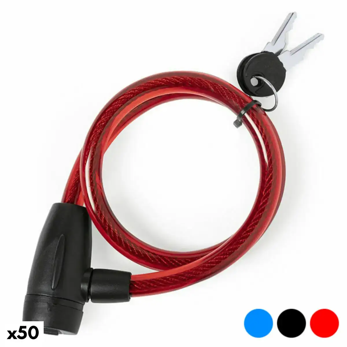 Cable avec cadenas 146491 50 unites _2944. Bienvenue chez DIAYTAR COTE D'IVOIRE - Où Chaque Objet a son Histoire. Découvrez notre sélection méticuleuse et choisissez des articles qui racontent l'âme du Côte d'Ivoire.