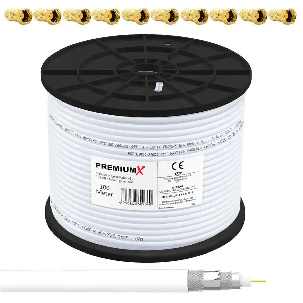 Cable coaxial antenne tv blanc 50 m reconditionne b _1071. Bienvenue chez DIAYTAR COTE D'IVOIRE - Où le Shopping Rime avec Diversité. Plongez dans notre univers de produits et découvrez des trésors qui représentent la richesse culturelle du Côte d'Ivoire.