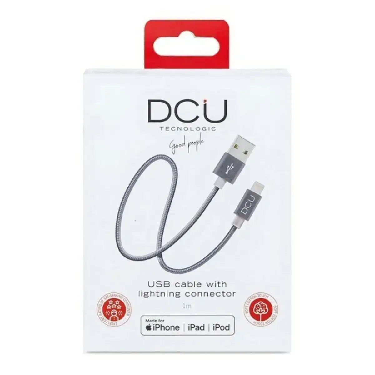 Cable de chargement usb dcu lightning iphone gris 1 m_8914. DIAYTAR COTE D'IVOIRE - Votre Source de Trouvailles uniques. Naviguez à travers notre catalogue et trouvez des articles qui vous distinguent et reflètent votre unicité.