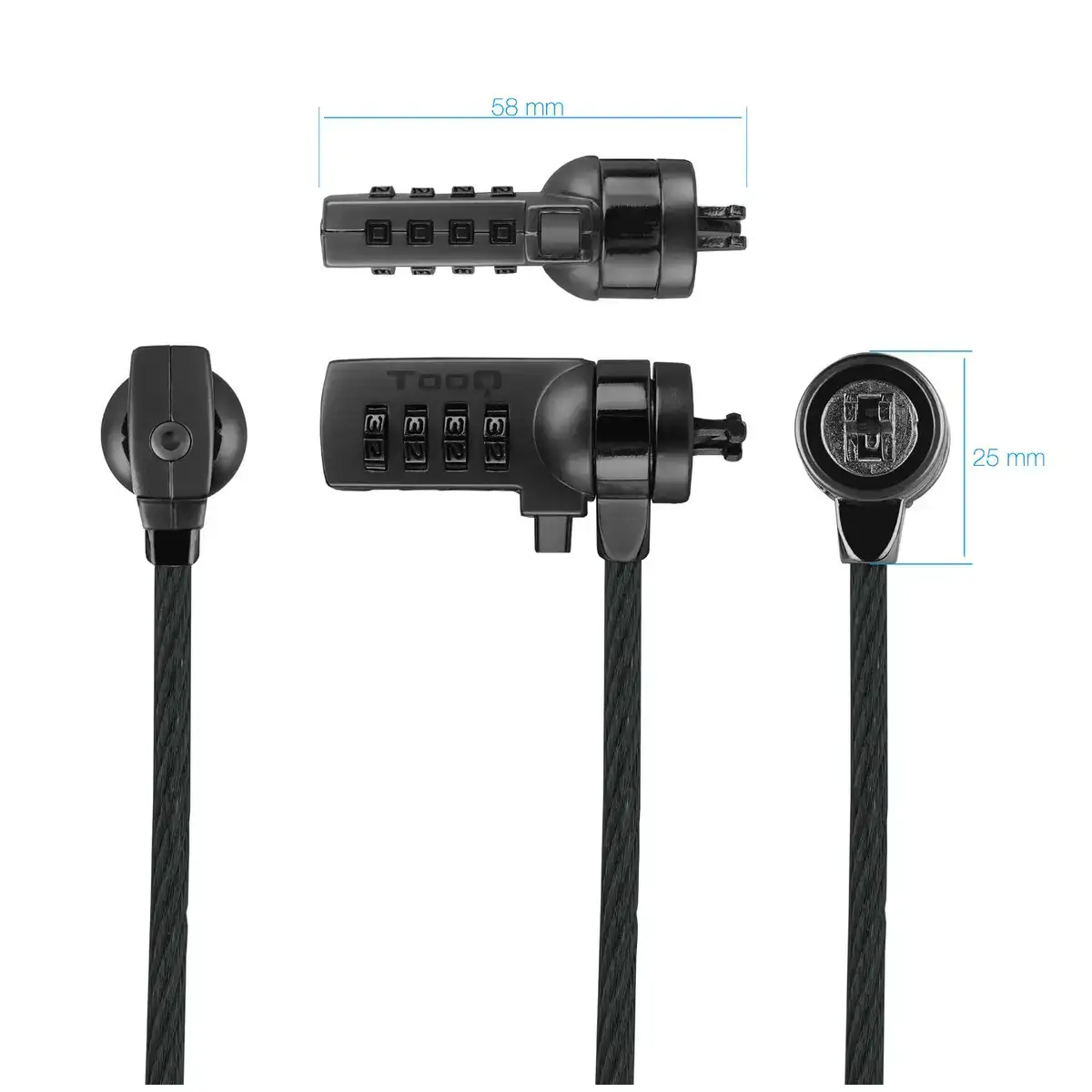 Cable de securite tooq ordinateur portable pc 1 5 m_3335. DIAYTAR COTE D'IVOIRE - Où Chaque Détail Fait la Différence. Parcourez notre sélection soignée et choisissez des articles qui rehaussent votre quotidien, du fonctionnel à l'esthétique.