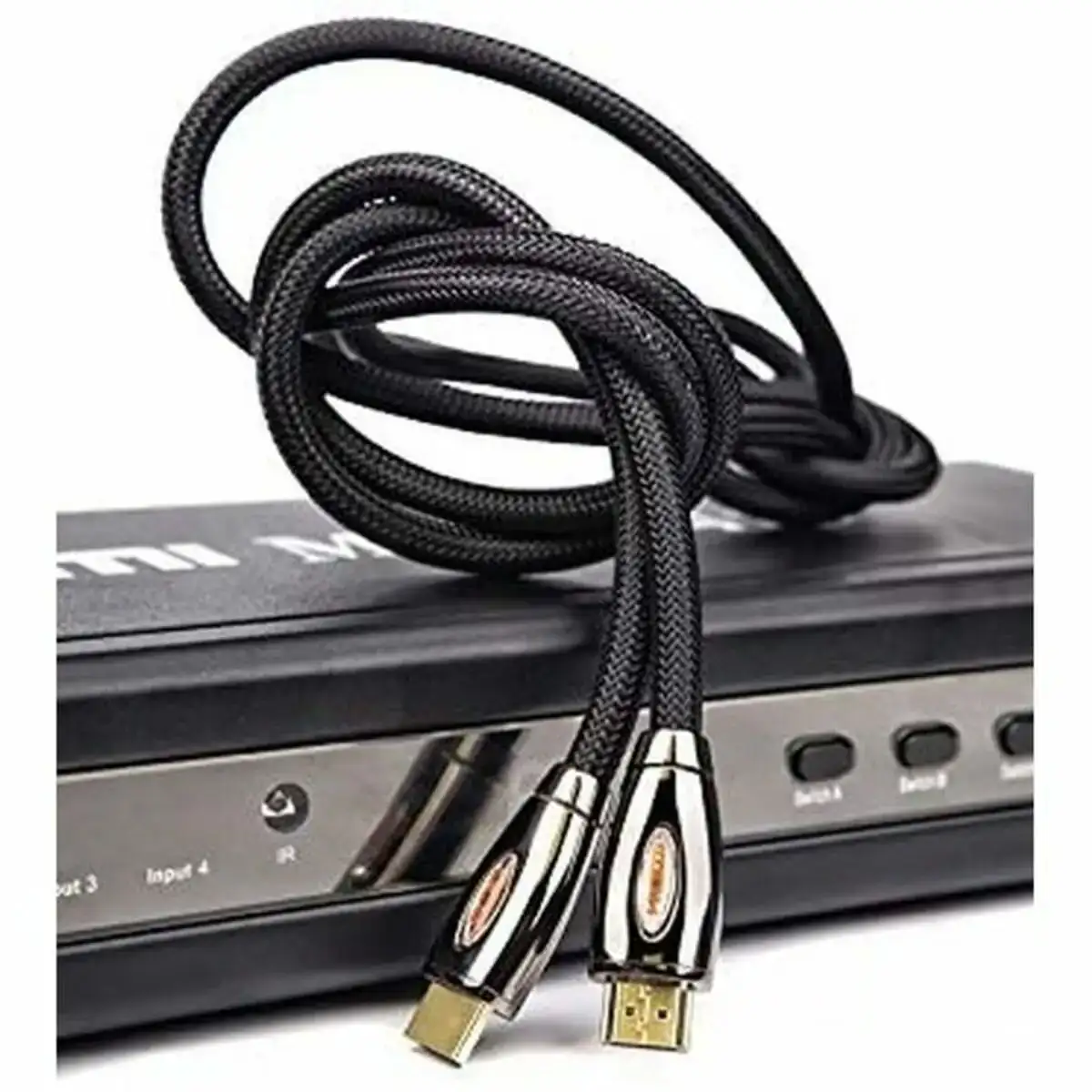 Cable hdmi dcu 30501051 3 m noir_9238. DIAYTAR COTE D'IVOIRE - Où Chaque Produit a son Histoire à Raconter. Parcourez notre catalogue et découvrez des articles qui portent en eux la passion et l'histoire du Côte d'Ivoire.